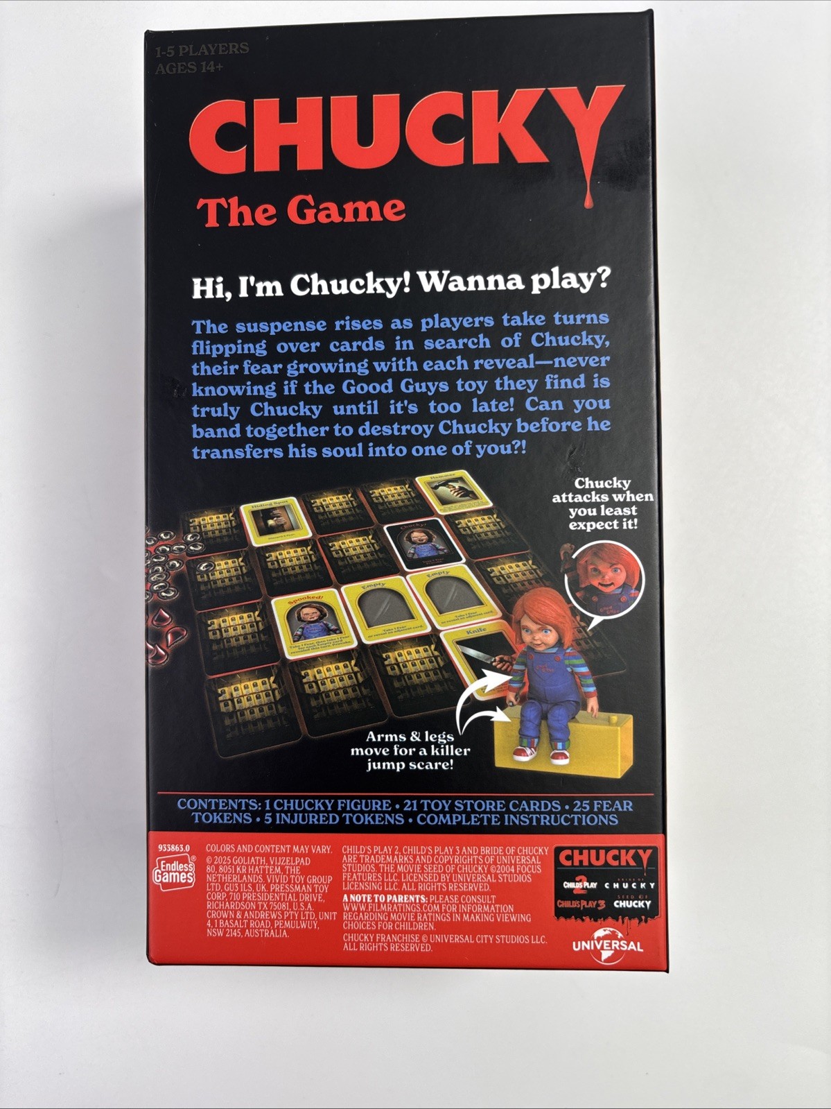 Chucky: The Game | Classic Horror Cooperative Board Game Complete RARE