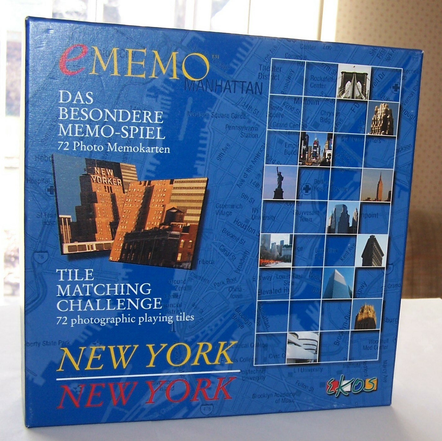EMEMO “NEW YORK (MANHATTAN) TILE MATCHING GAME – NEW COND.! (SEE SHIP SAVINGS)