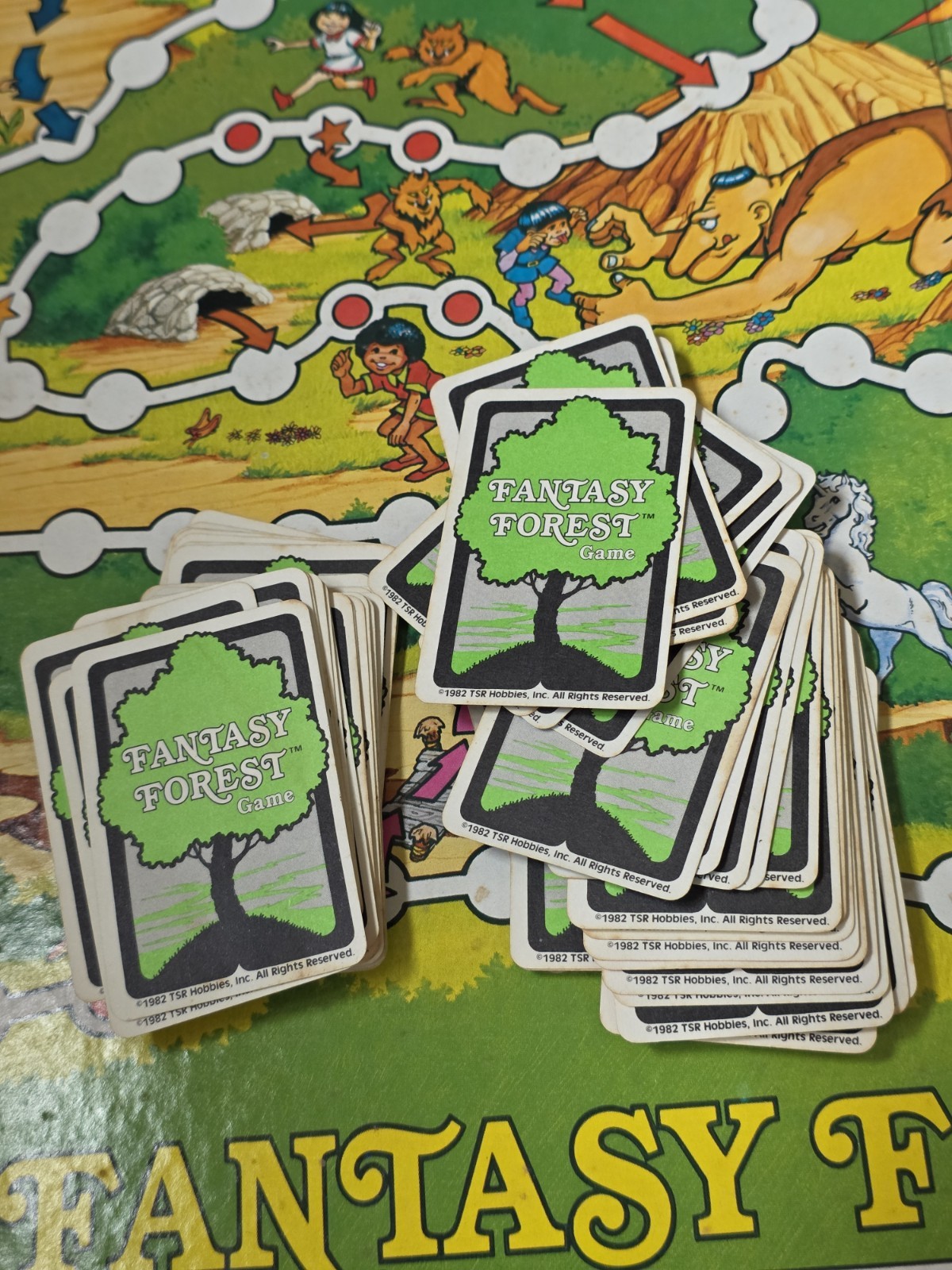 Vintage Rare TSR Fantasy Forest Board Game 1980 Complete Kids Dungeons & Dragons