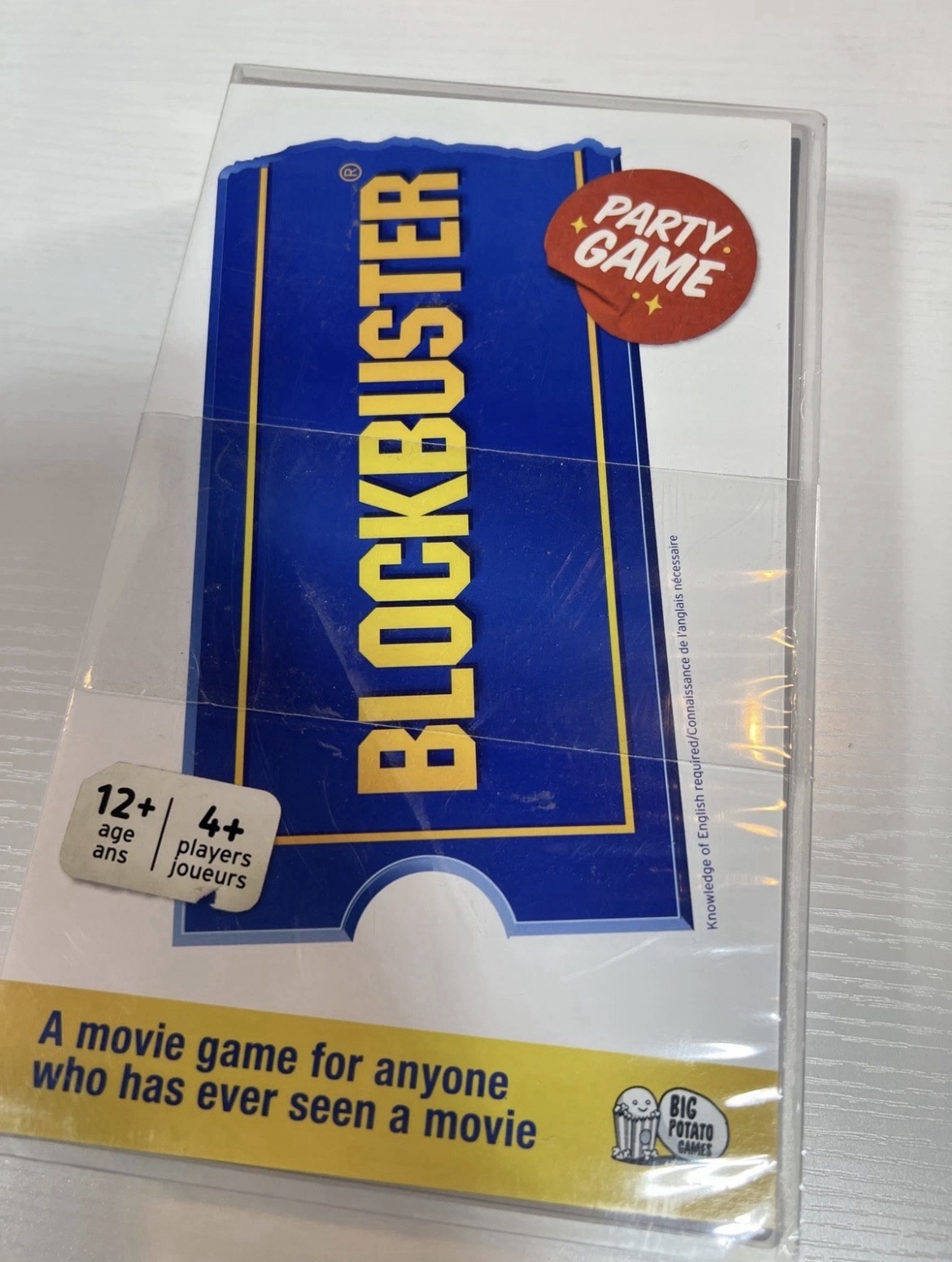 Blockbuster Video Party Board Game Card Decks Retro VHS Case Timer New open box