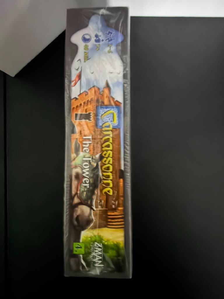 Carcassonne Expansion 4 The Tower Z-Man Games Sealed Tile Dispenser Storage