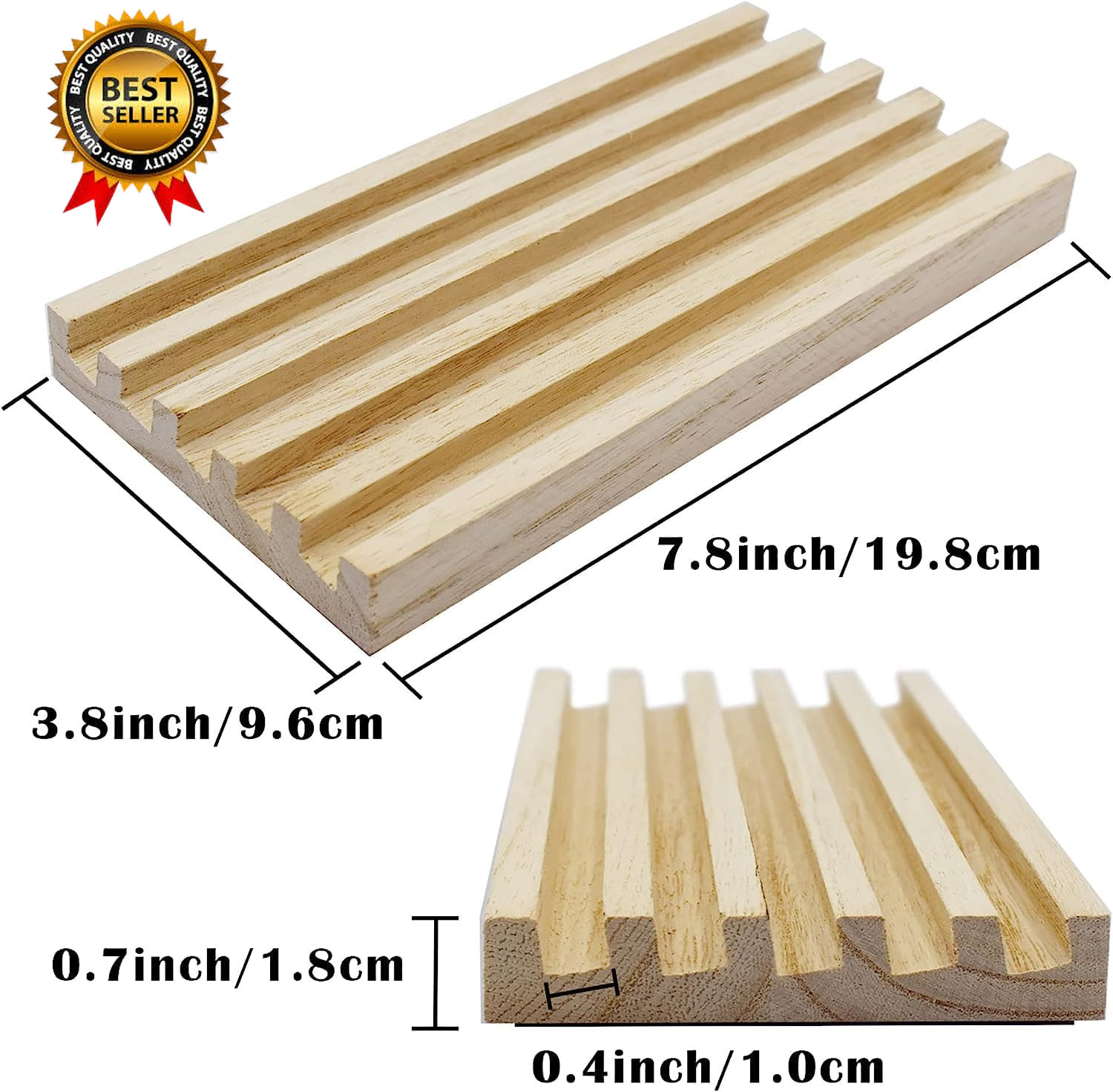 Domino Holder Trays Rack – Set of 4 Wooden Tiles Stand Holders for Mexican Train