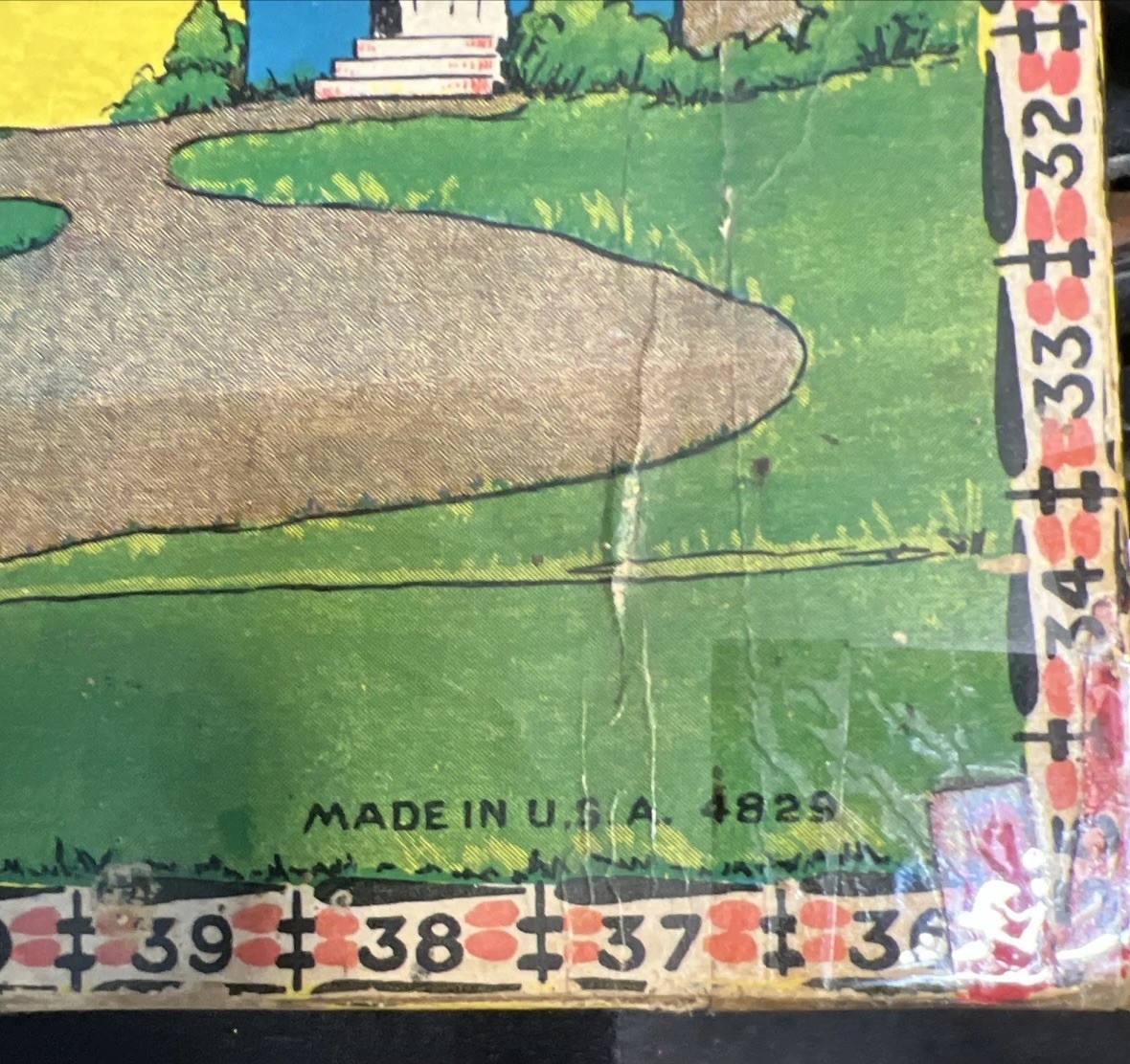 Uncle Wiggly Board Game in Box Milton Bradley 1937 Early Version #4829 w Cards