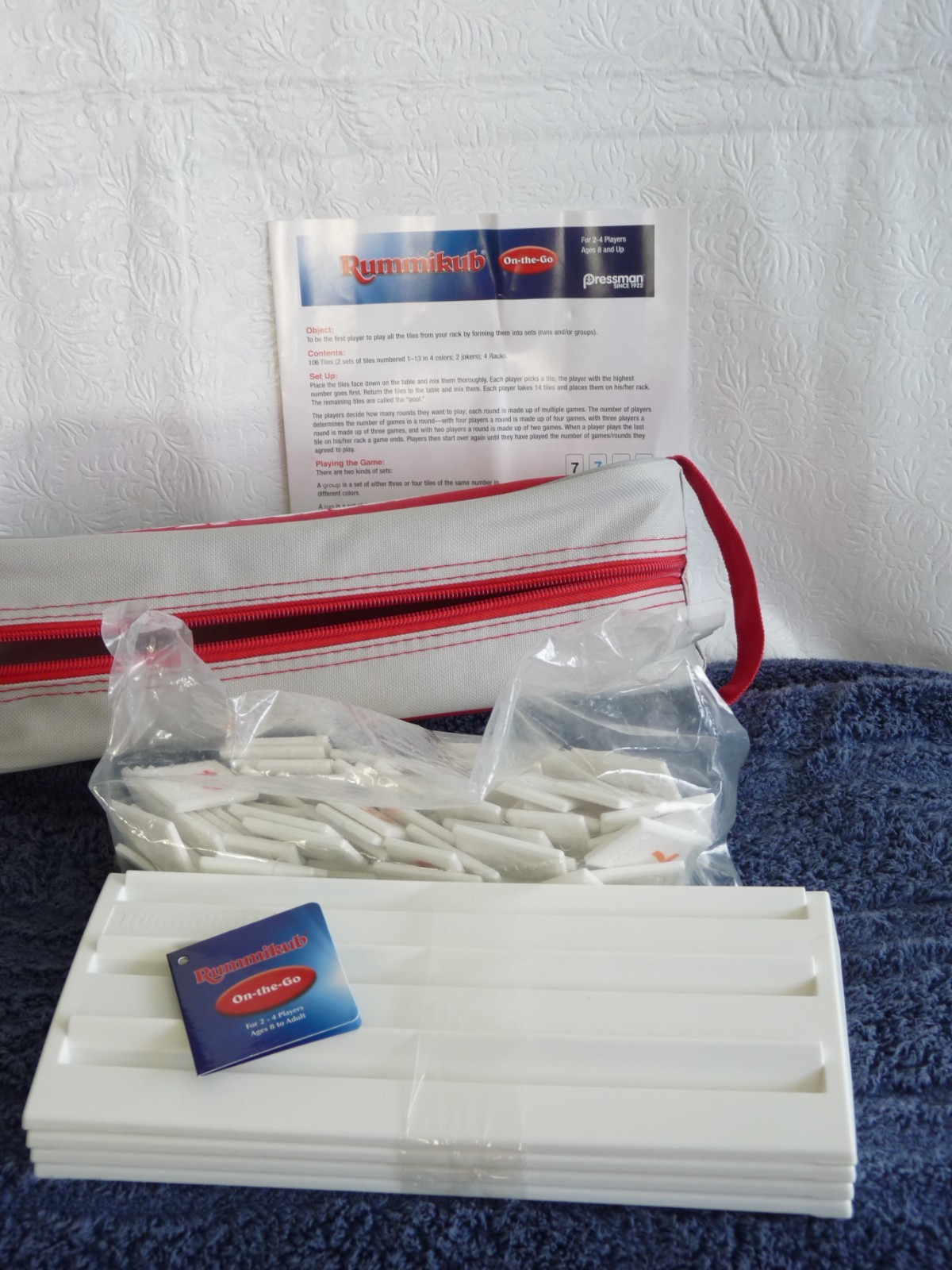 Rummikub On The Go Complete Original Game Durable Canvas Storage Case