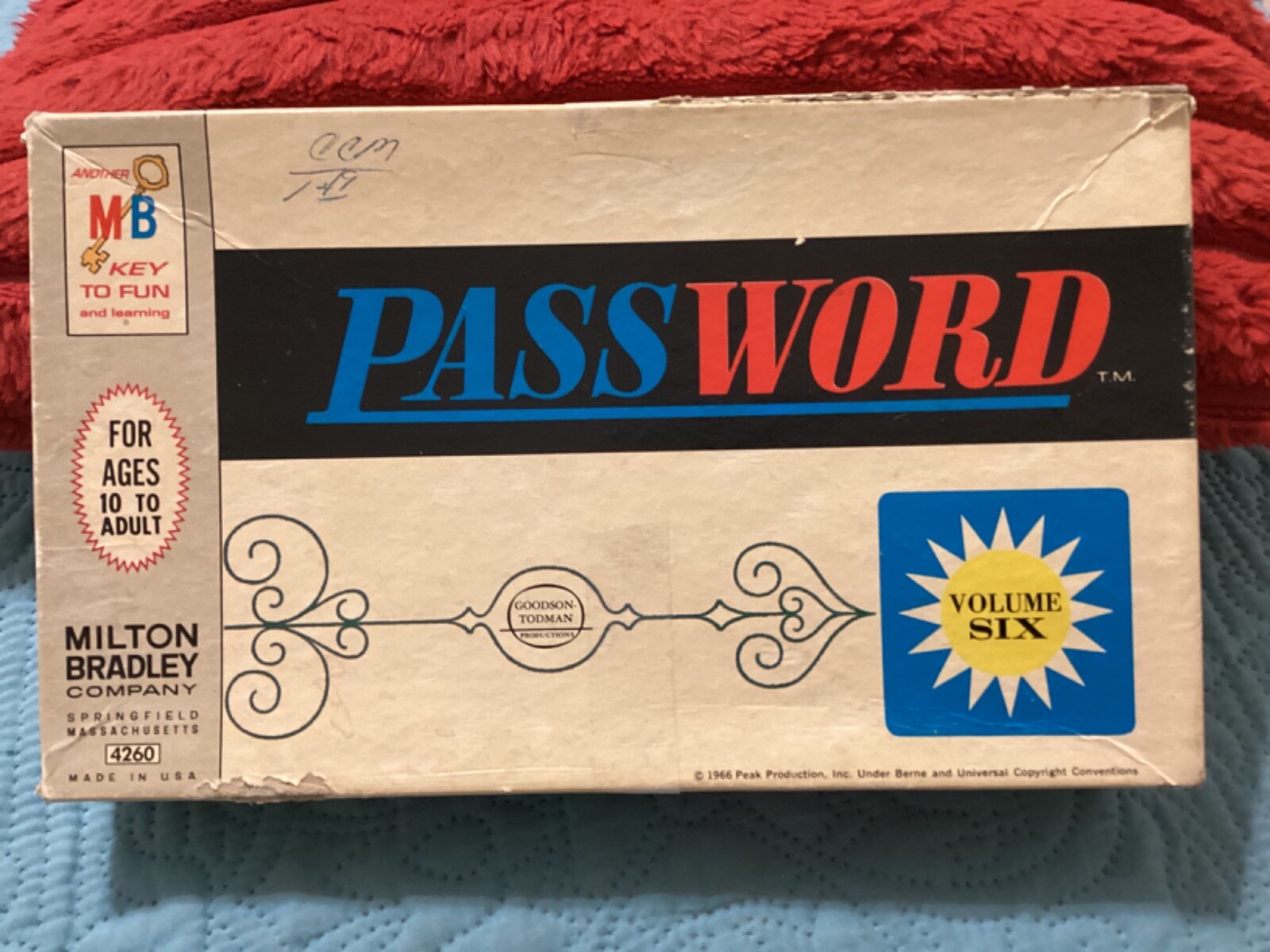 PASSWORD VOLUME SIX(6) COMPLETE, 1966 MILTON BRADLEY #4260/ FREE POSTAGE!!!