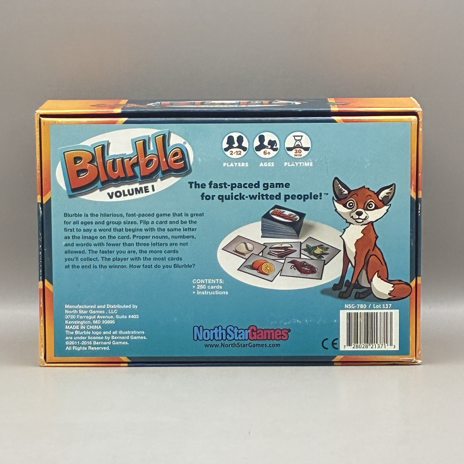 Blurble Volume 1 Card Game For Quick Witted People 2016 Bernard North Star Games