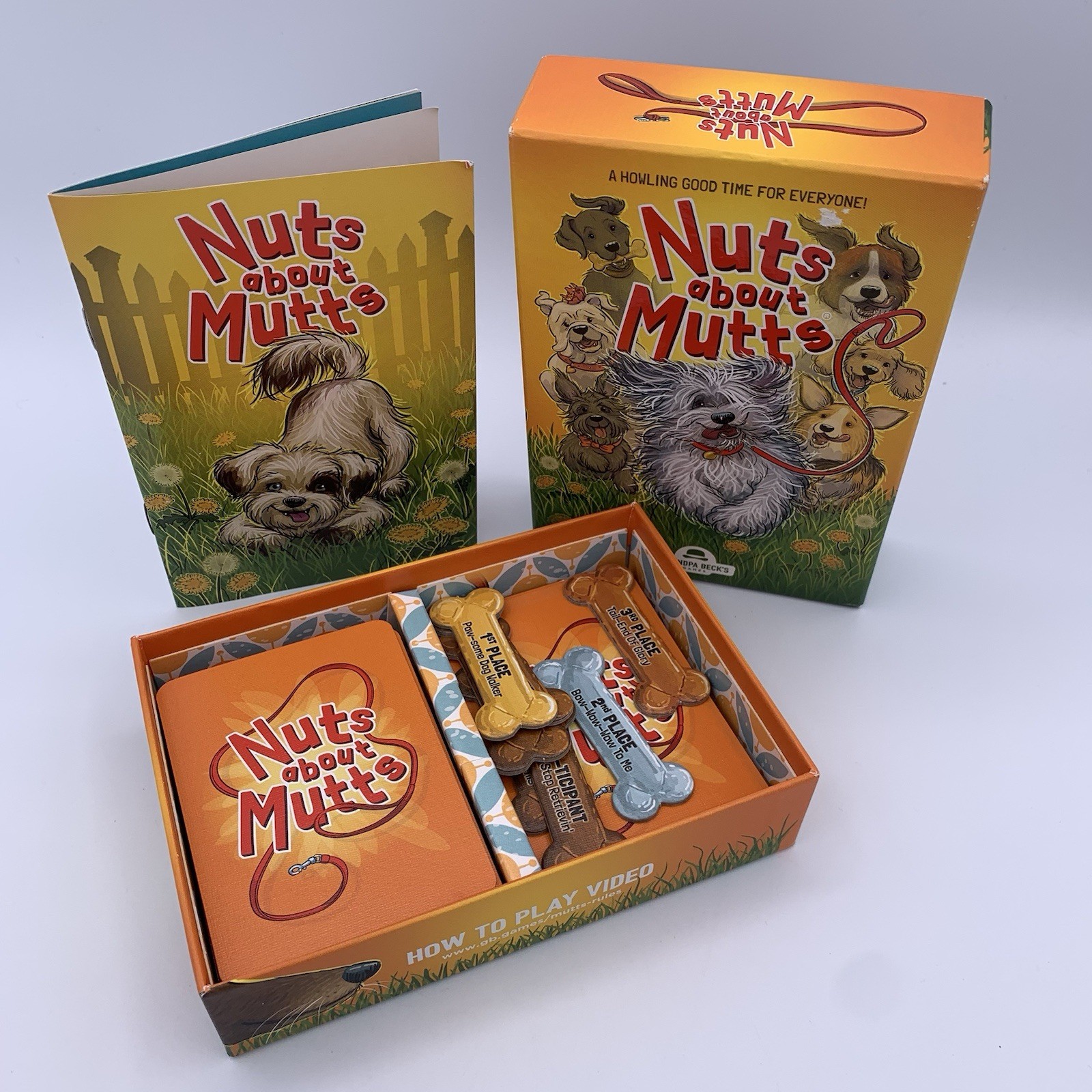 Grandpa Beck’s Nuts About Mutts Dog Card Game 2019 COMPLETE A Howling Good Time