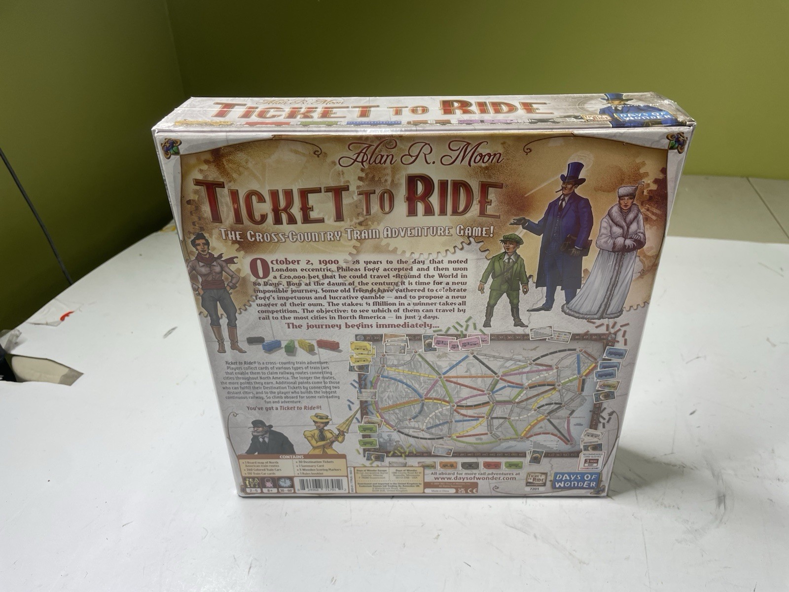 Days of Wonder Ticket To Ride by Alan R. Train Adventure Strategy Board Game New