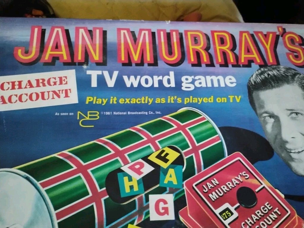 1961 Jan Murray Charge Account NBC TV Word Game Vintage Lowell Toy