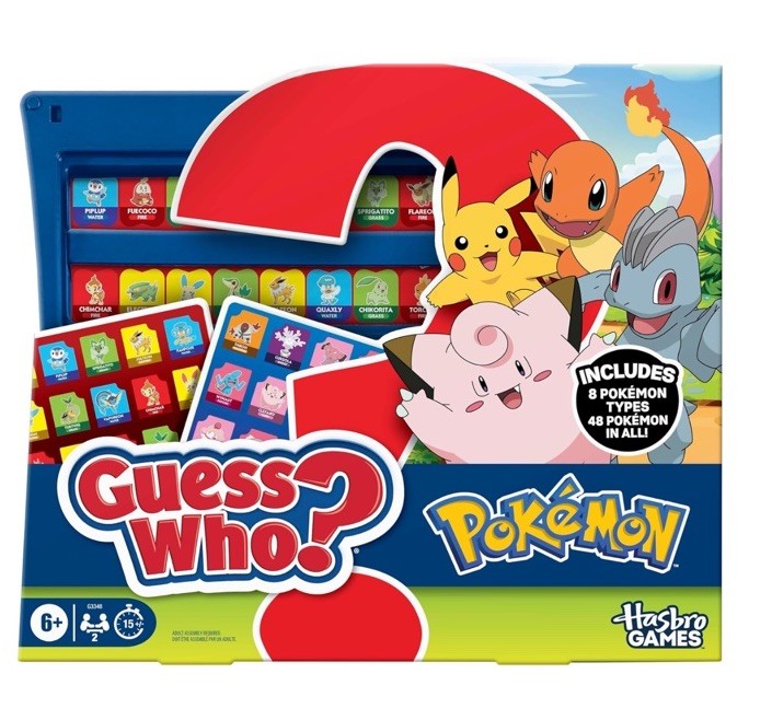 Guess Who Pokemon Edition Game 48 Characters Family Fun Board Game 2 Player NEW