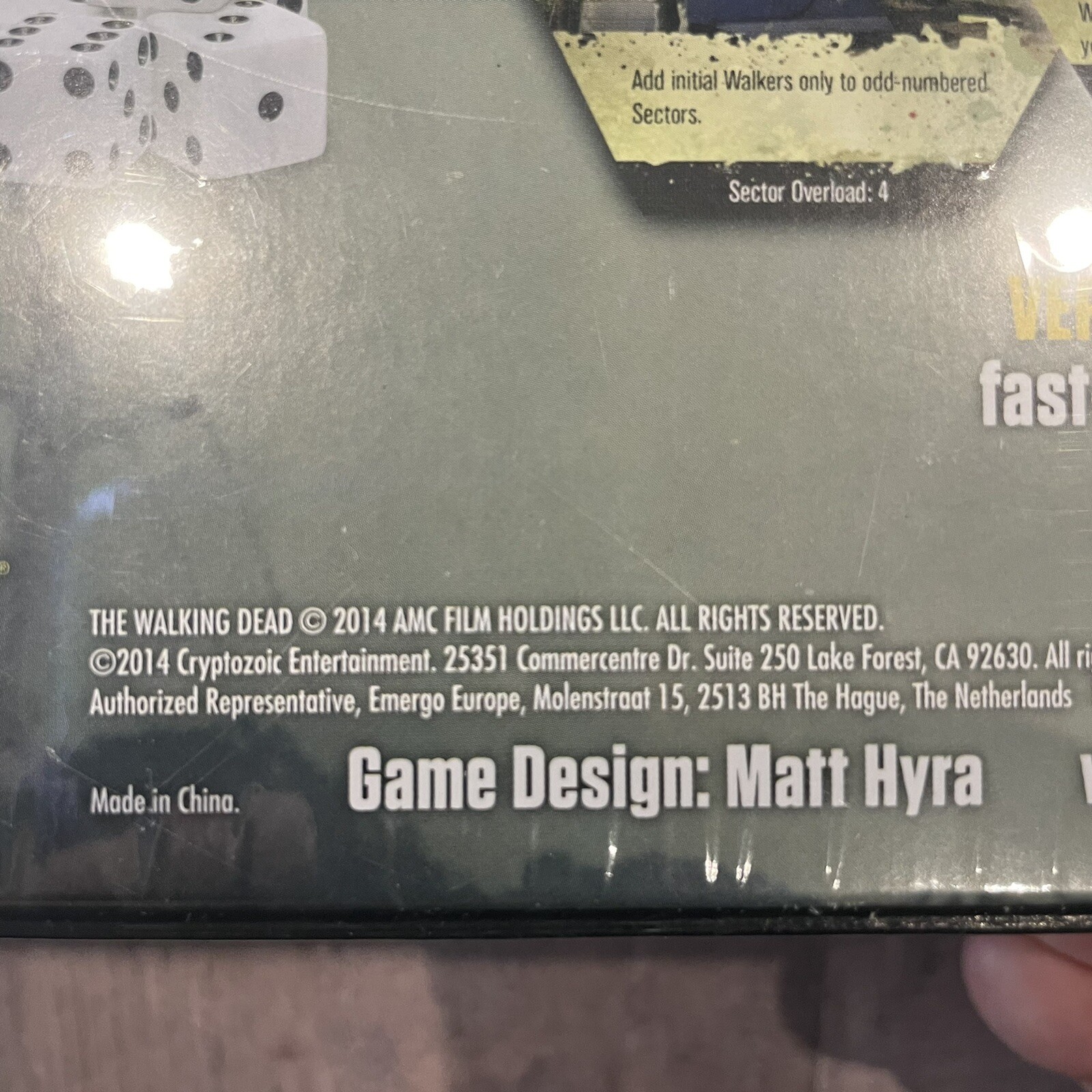 AMC’s The Walking Dead Don’t Look Back Dice Game – NEW – Cryptozoic Game Night