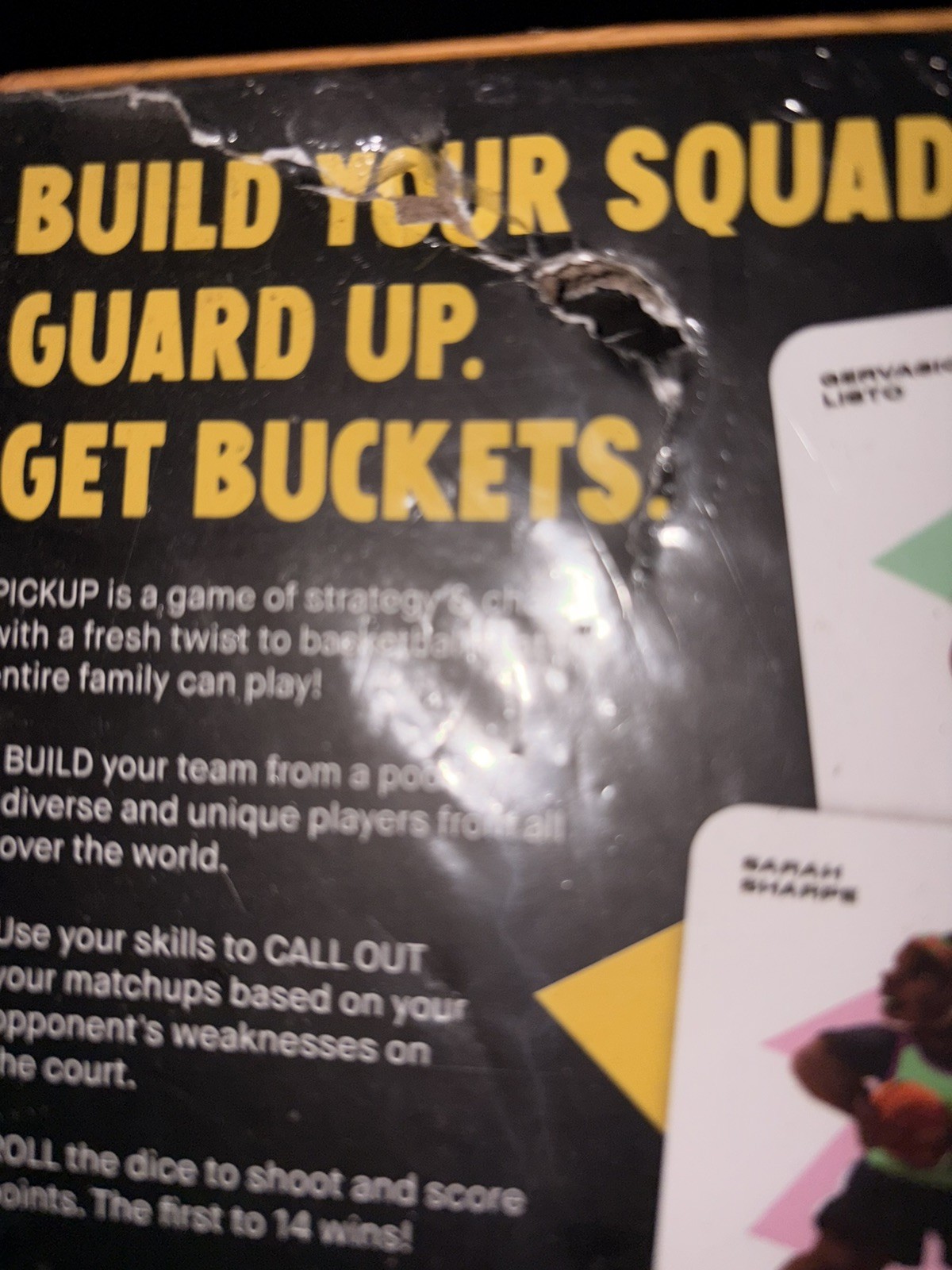 Gameflo Pickup Basketball Card Game Of Strategy 2-6 Players Ages 8+ New Sealed