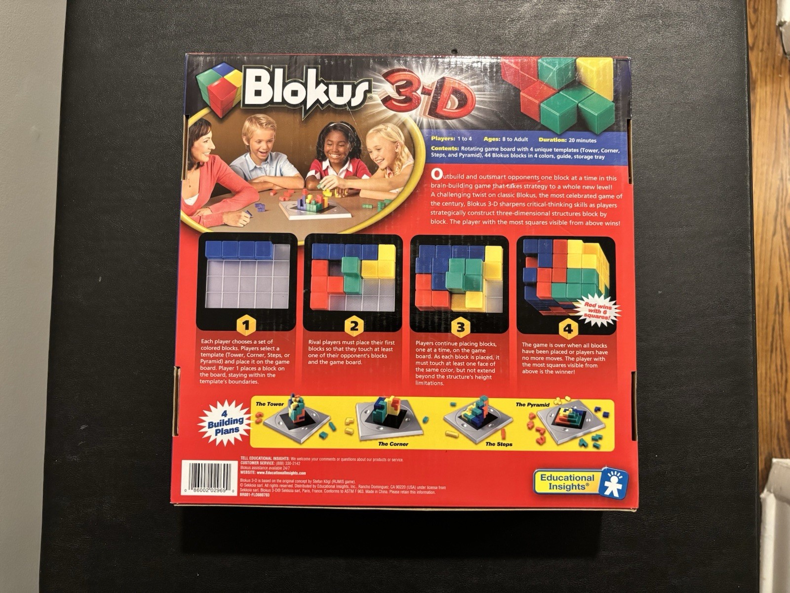 BLOKUS 3-D Strategic Block Building Game 100% Complete Rare Educational Insights