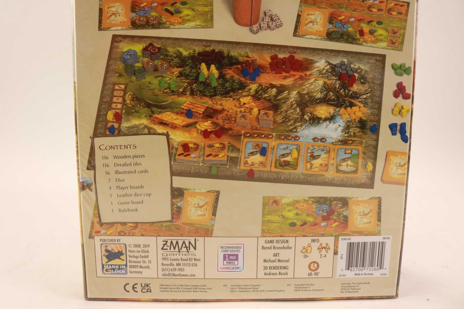 Z-Man Games Stone Age Board Game New