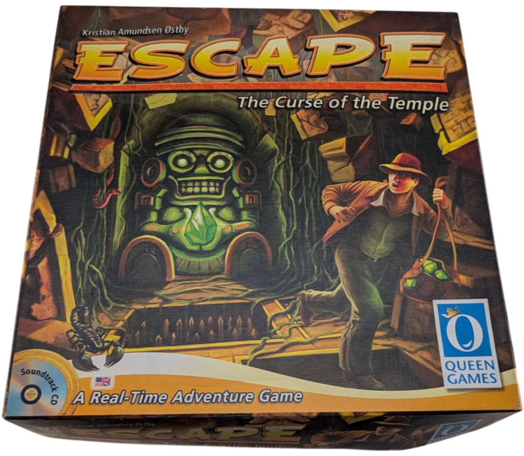 Escape The Curse of the Temple Board Game 2012 Queen Games Modules 1 2 CD Timer