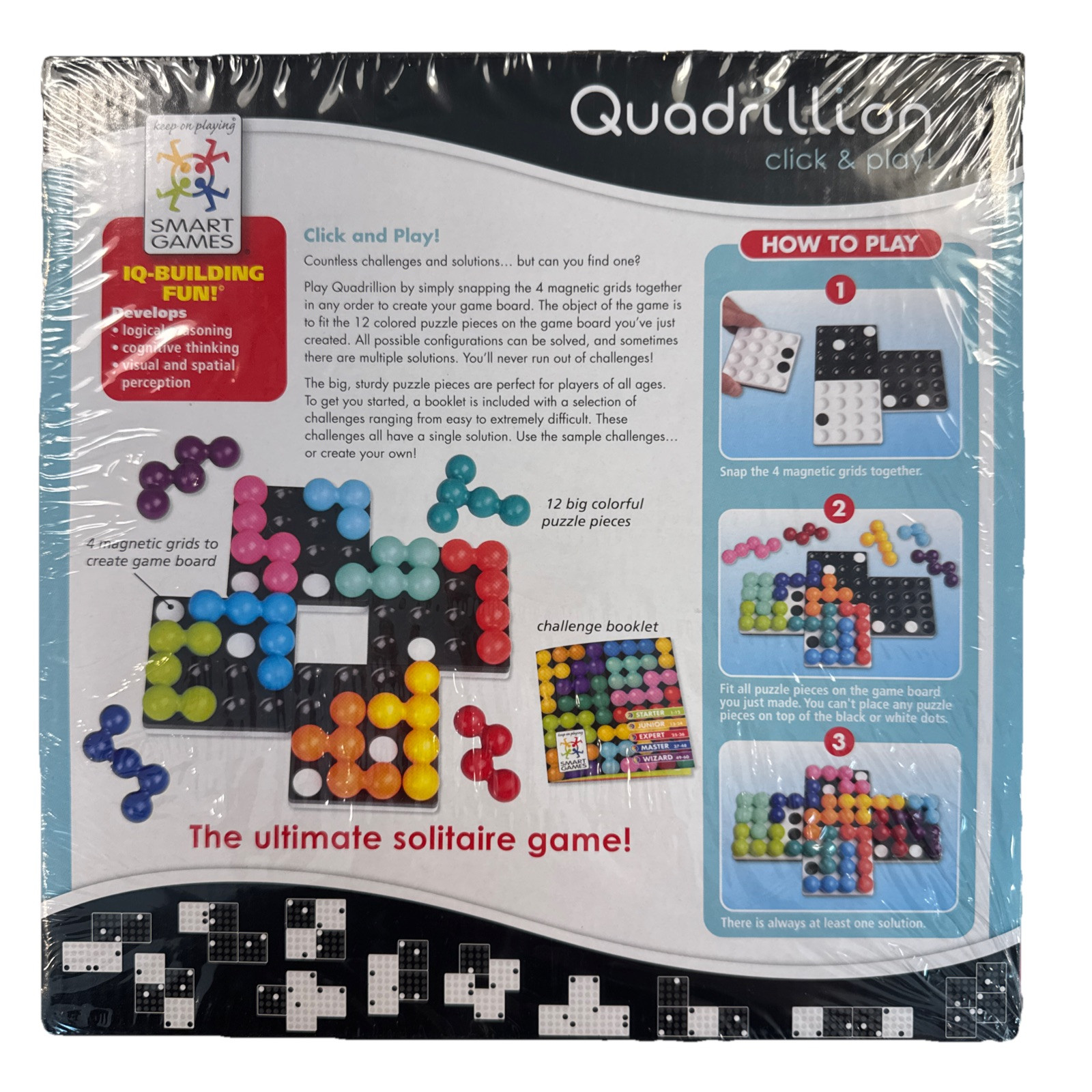 Quadrillion Click & Play Game Smart Games ~ Ultimate Solitaire Game