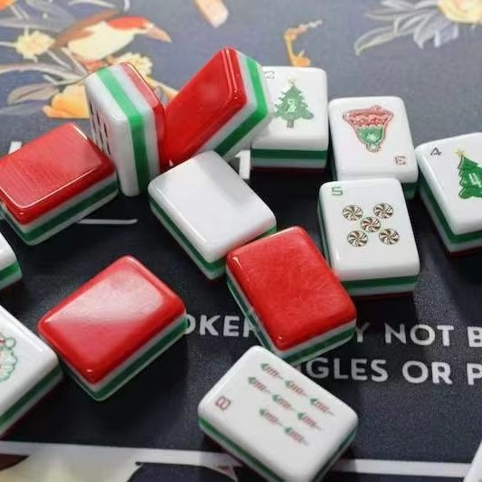 RED PUPPY 4 Layer Acrylic Mahjong Tiles – FULL American Set 160 Tiles US SELLER!
