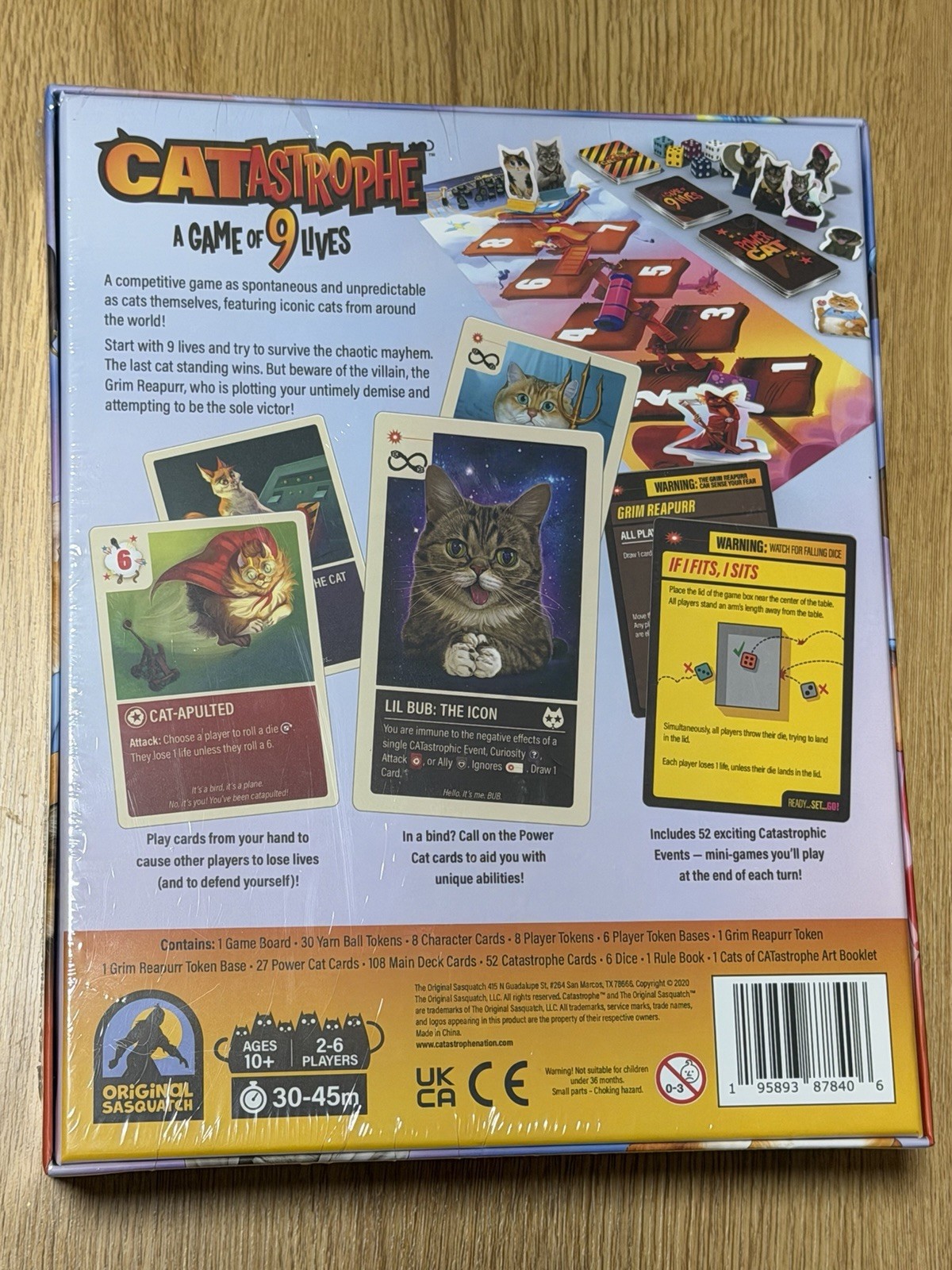 CATastrophe A Game of 9 Lives Original Sasquatch Card Game – Brand New Sealed