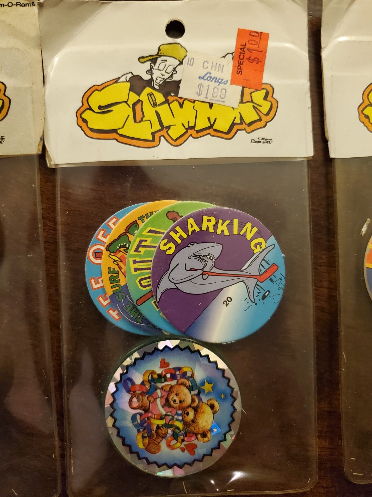 1 Pack of Vintage Pogs with Vintage Slammer – Very Rare 90s Pogs
