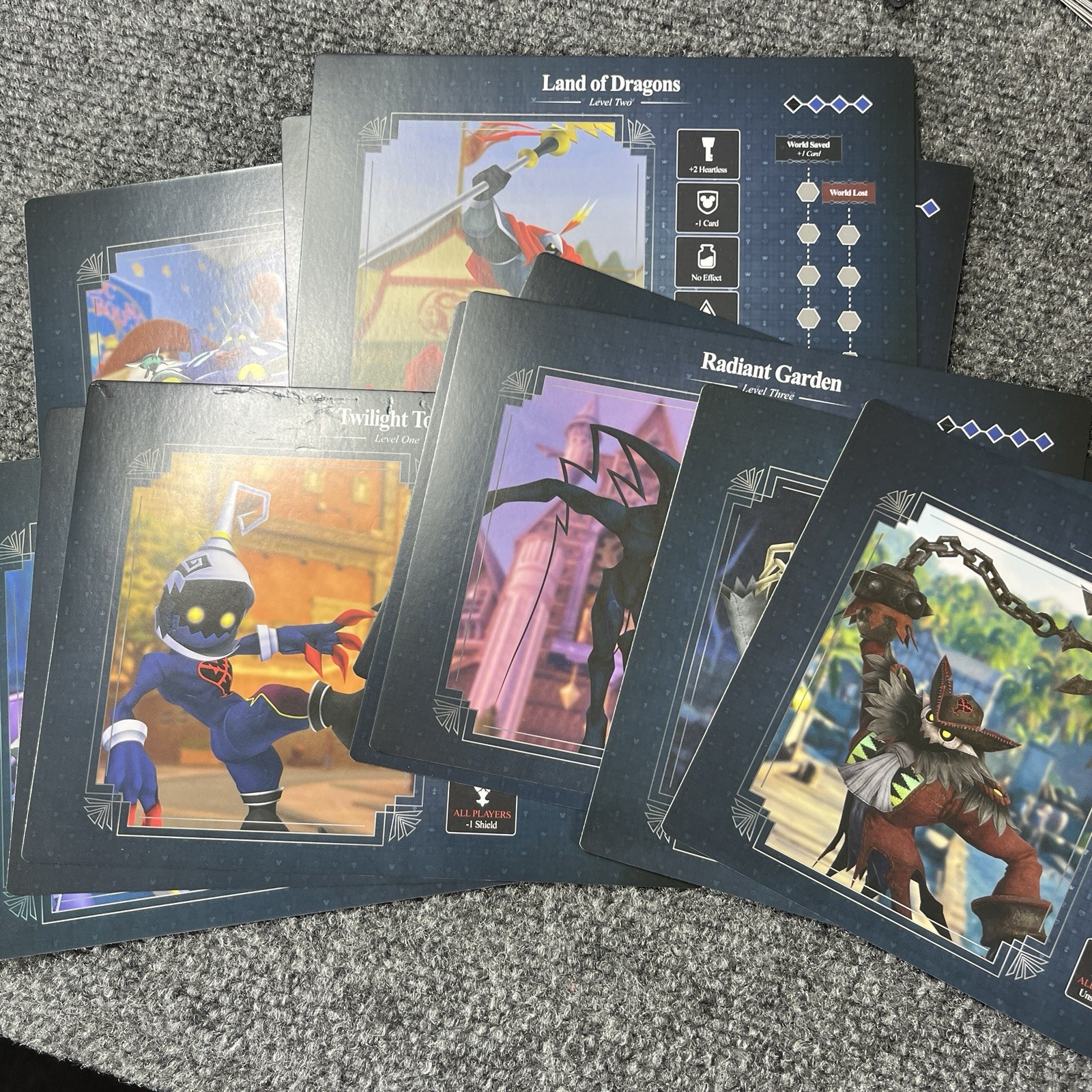 Disney Kingdom Hearts Perilous Pursuits Board Game The Ops Dice Complete
