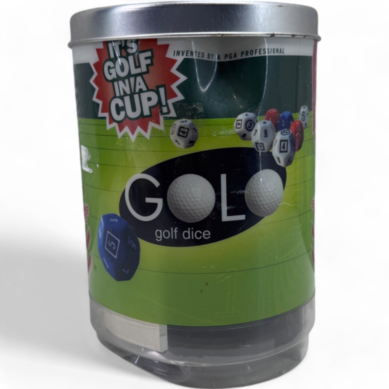 Golo Golf Dice Game 1 Or More Players Age 8 & Up 2001 Golf In A Cup
