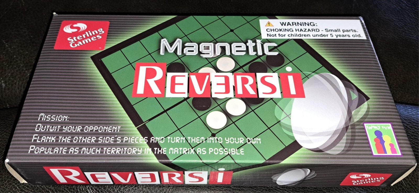 Sterling Games Othello Reversi Game 9.75 Inch Folding Magnetic Board ***NEW***
