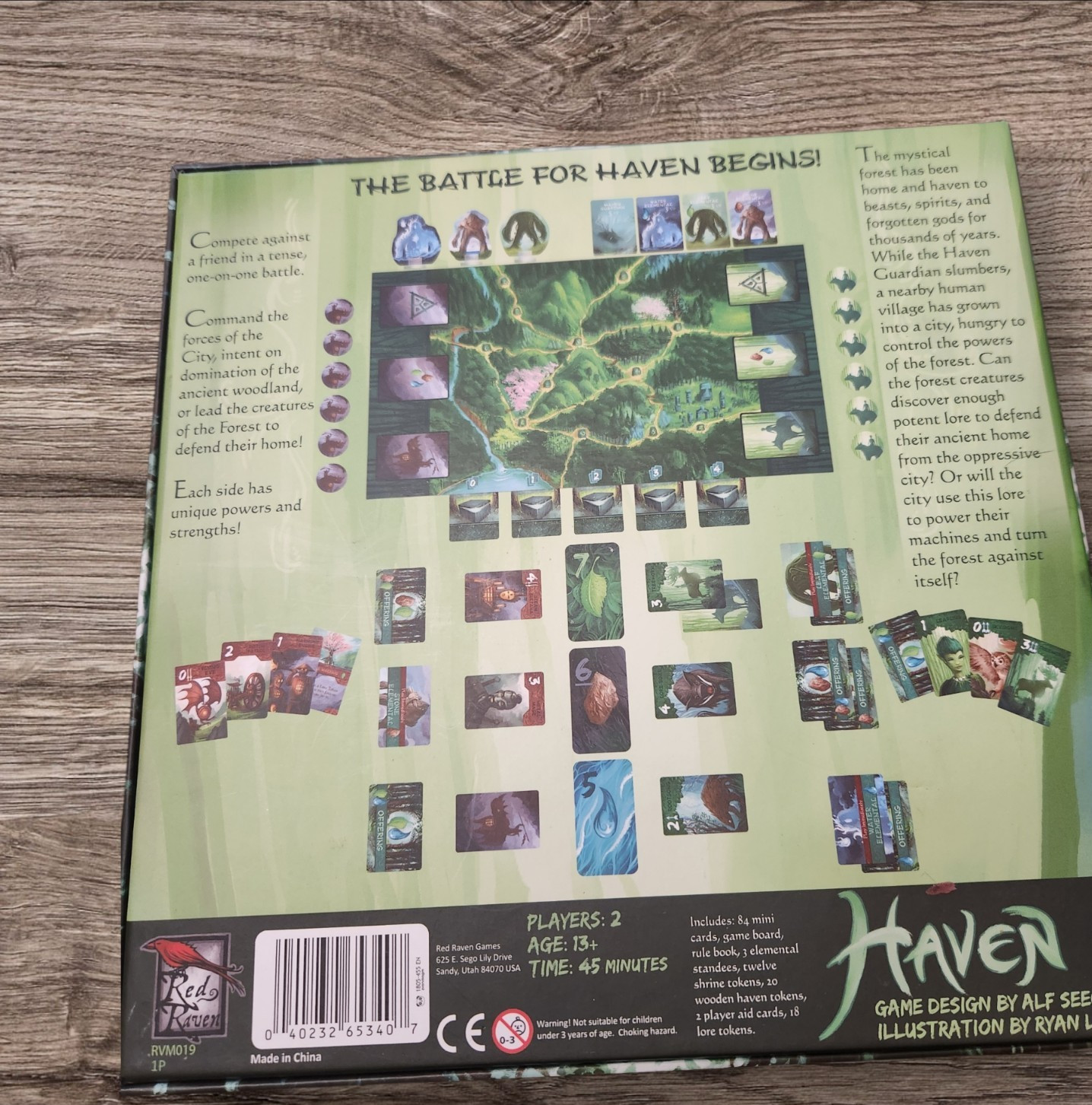 Haven Board Game Red Raven Games Fantasy Strategy Ryan Laukat Alf Seegart