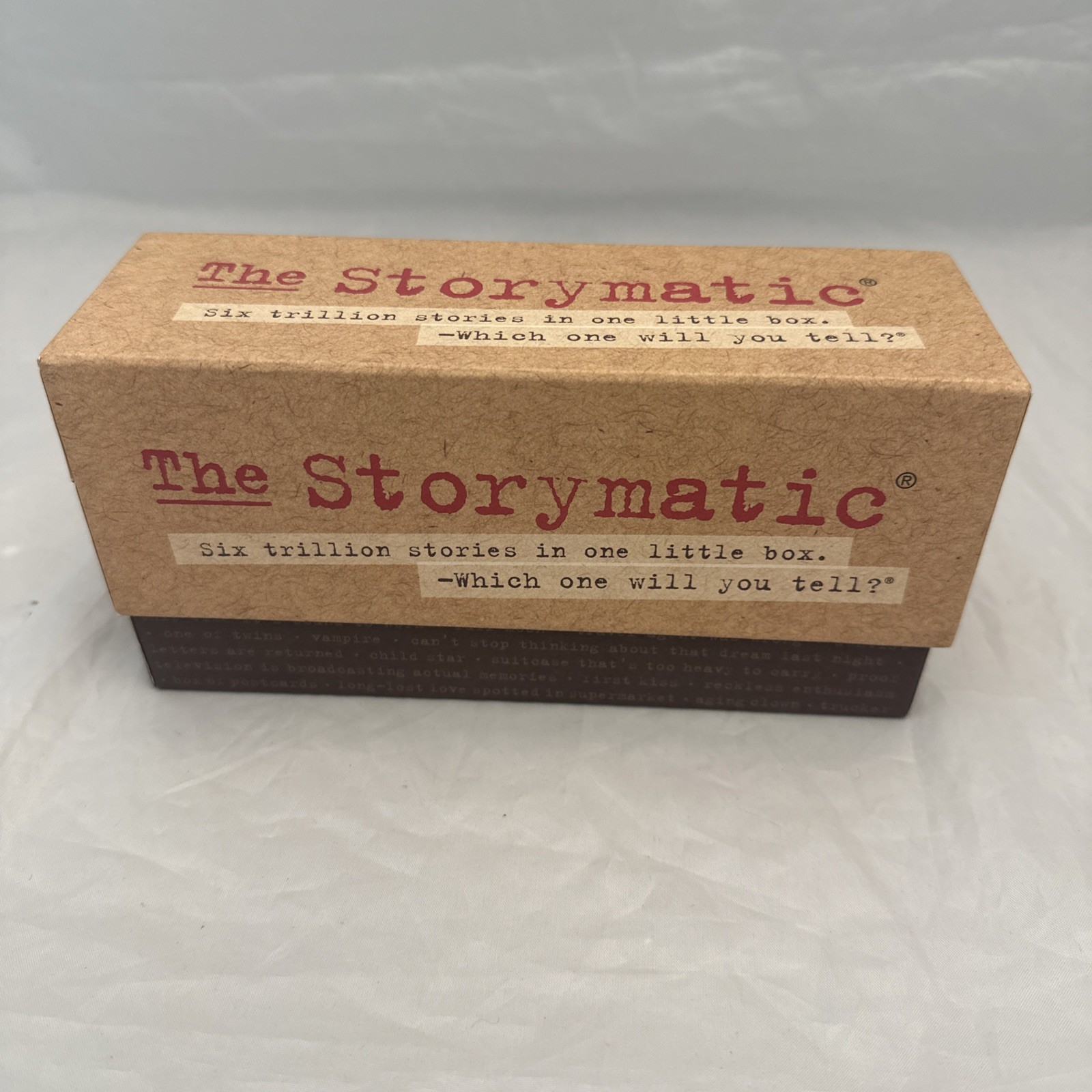 The Storymatic Game 2004 Six Trillion Stories Writing Prompt Teaching Tool USA