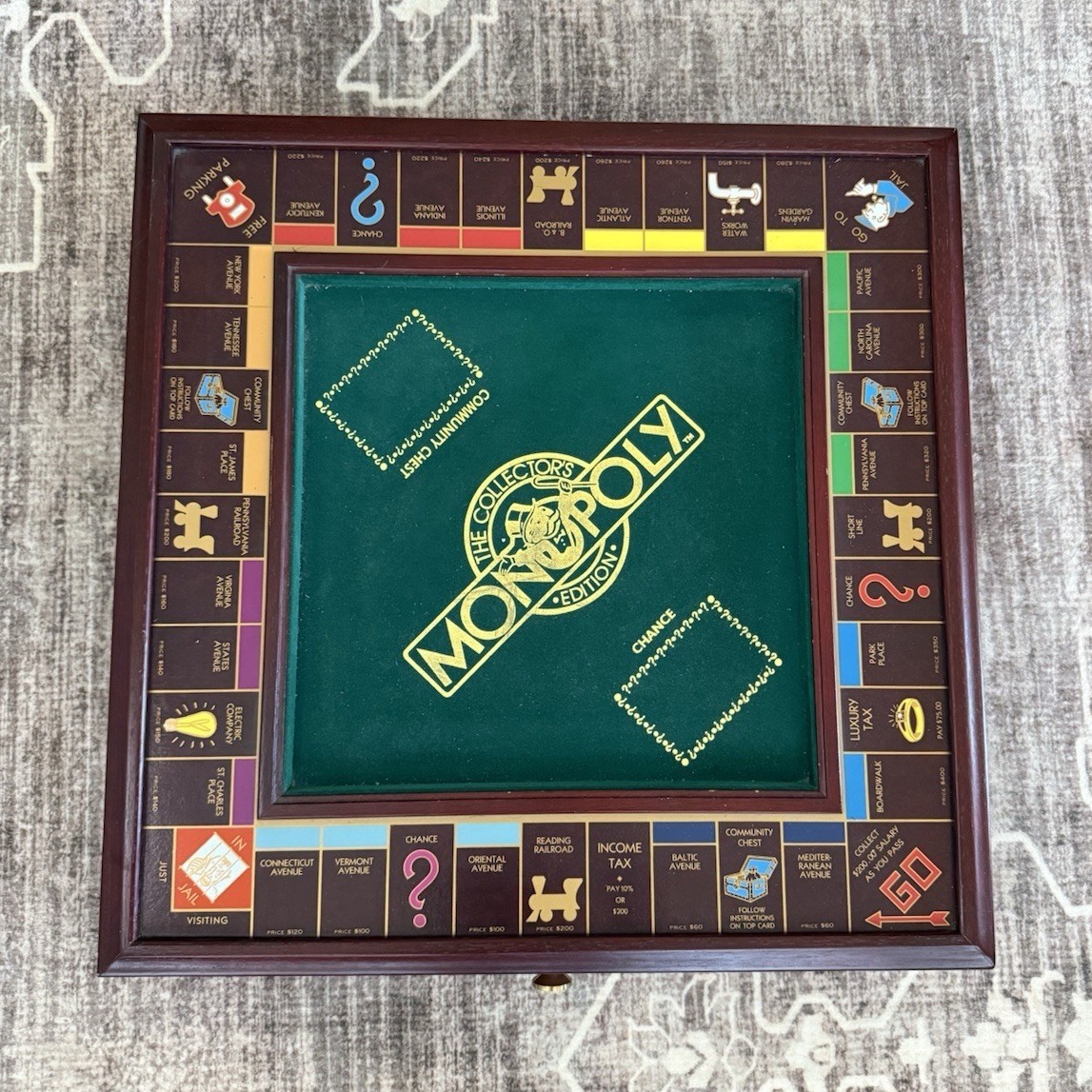 1991 Monopoly Collectors Edition by The Frankling Mint – Complete with COA