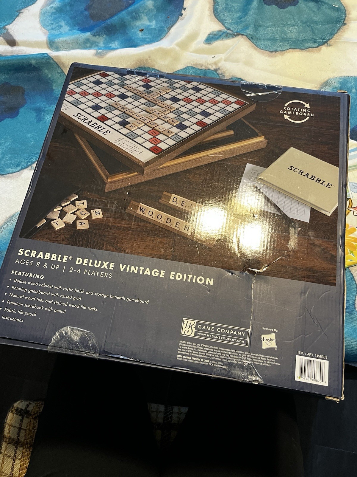 Scrabble Deluxe Vintage Edition WS Game Company 2021 Hasbro NEW