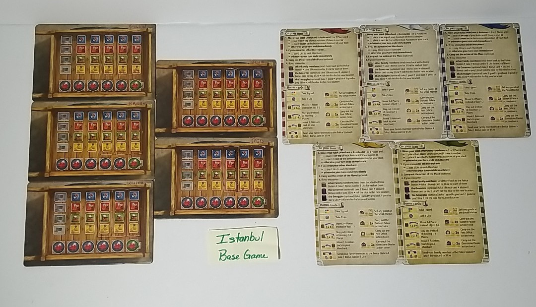 READ – ISTANBUL Base Board Game + Letters & Seals / Mocha & Basheesh Expansions