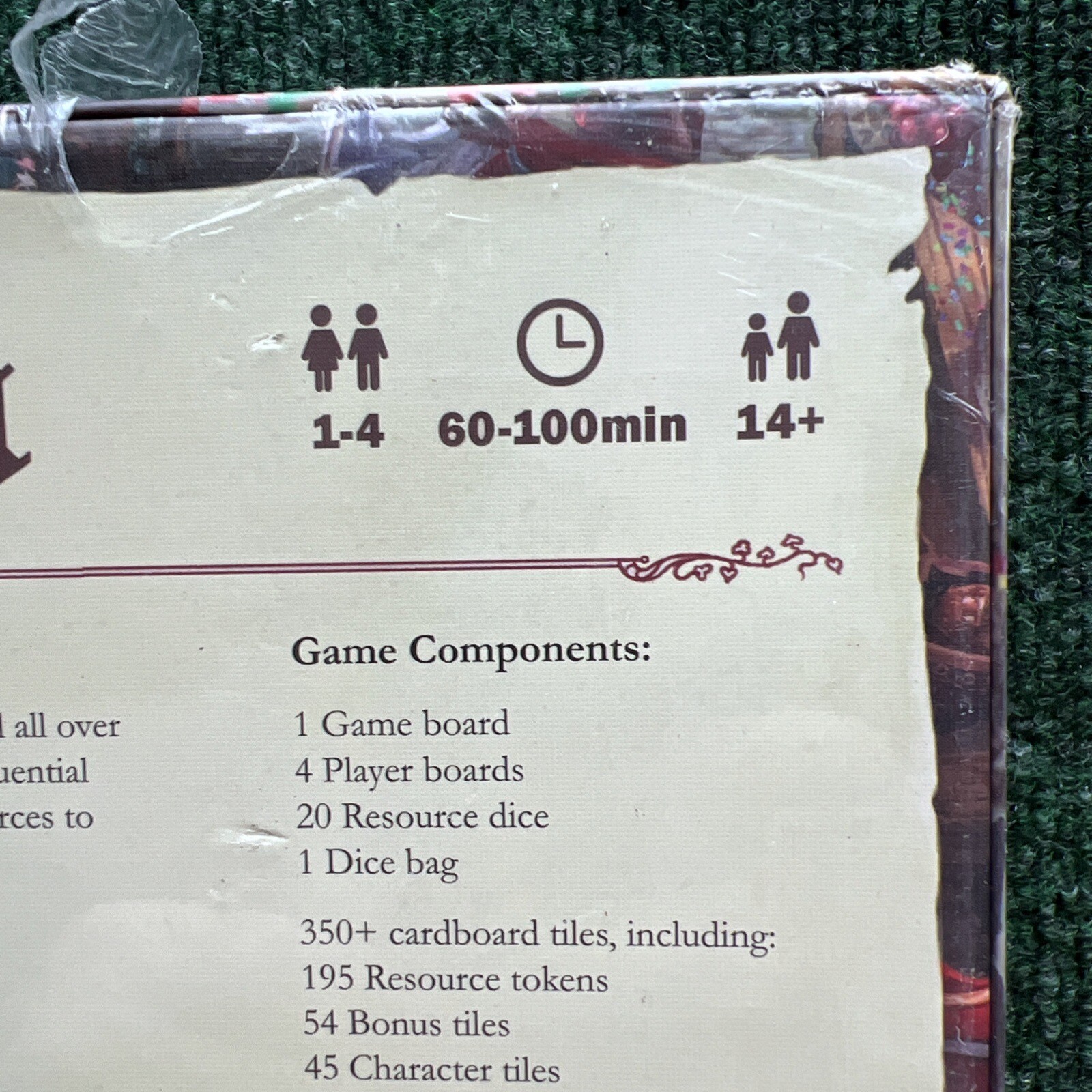 Tiletum Board Game Board & Dice 1 to 4 Players 14 Up New Sealed Plastic Tear