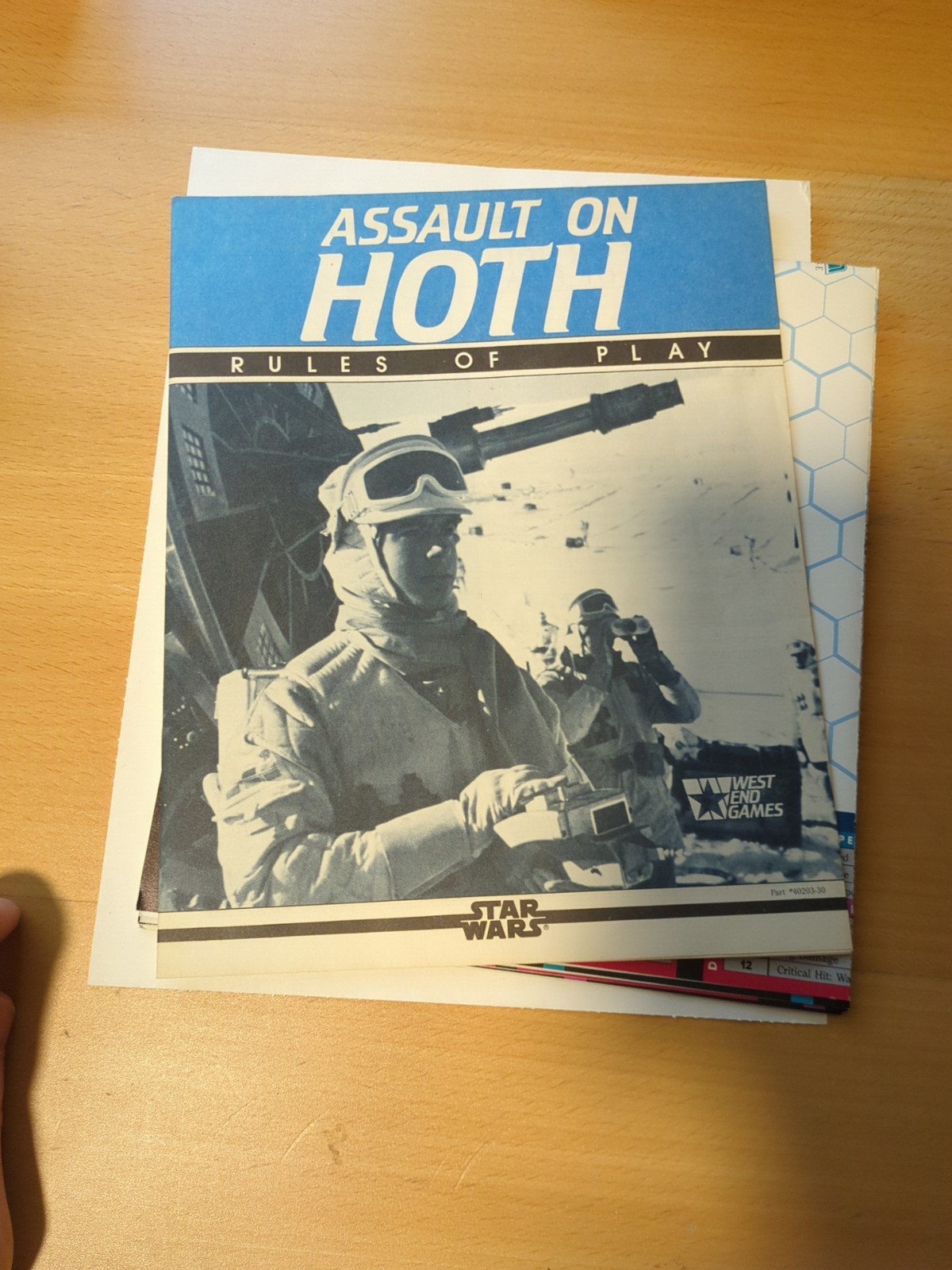 West End Games Star Wars Assault On Hoth 1988 – Used, COMPLETE