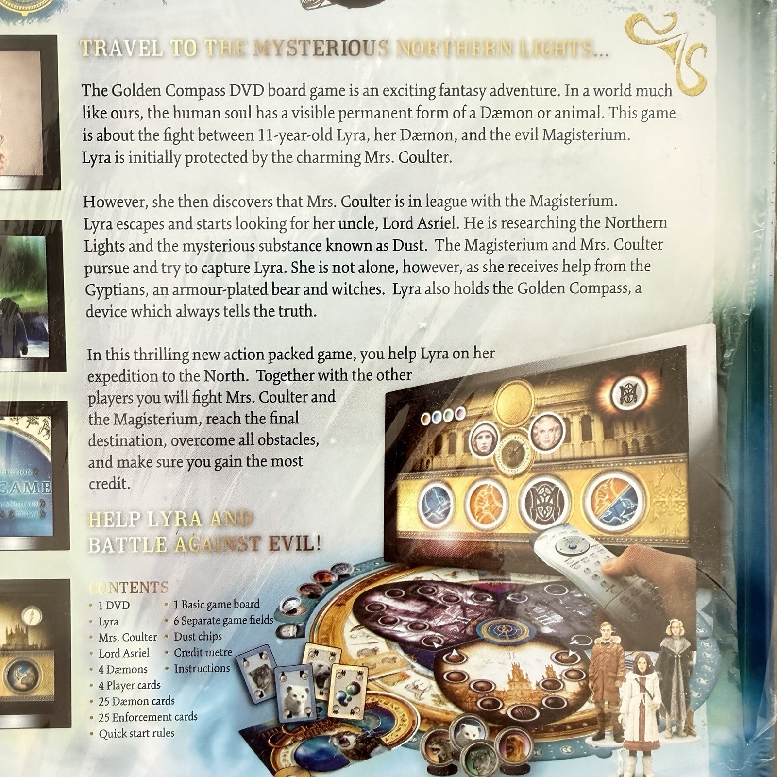 Sababa Toys The Golden Compass DVD Fantasy Board Game Complete 2 Players 10+