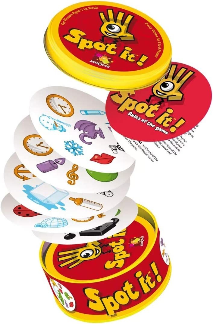 Spot It! Matching Card Game, Party Games: 5 options to play. Memory Game