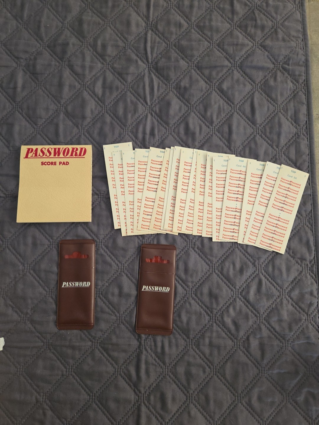 Password By Milton Bradley 1962 4260 Vintage Game Collectable. NO DIAL. 17 CARDS