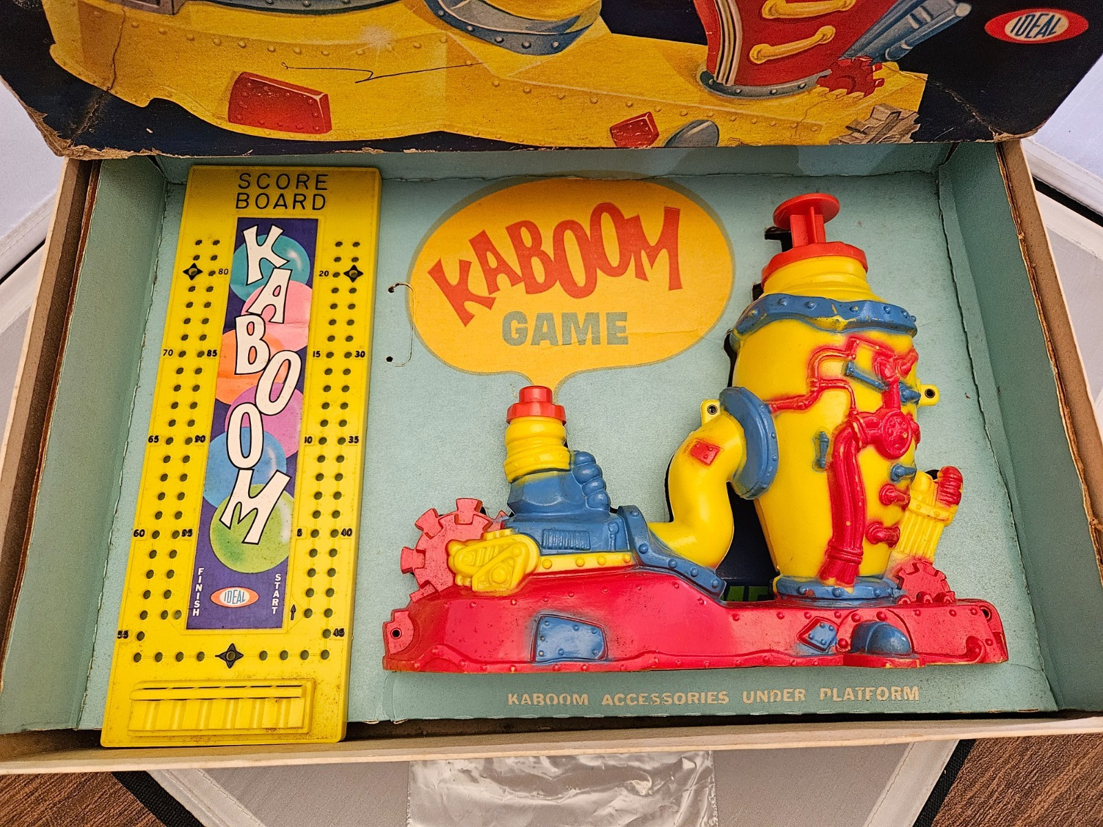 Vintage KABOOM- Balloon Busting game 1965 Ideal