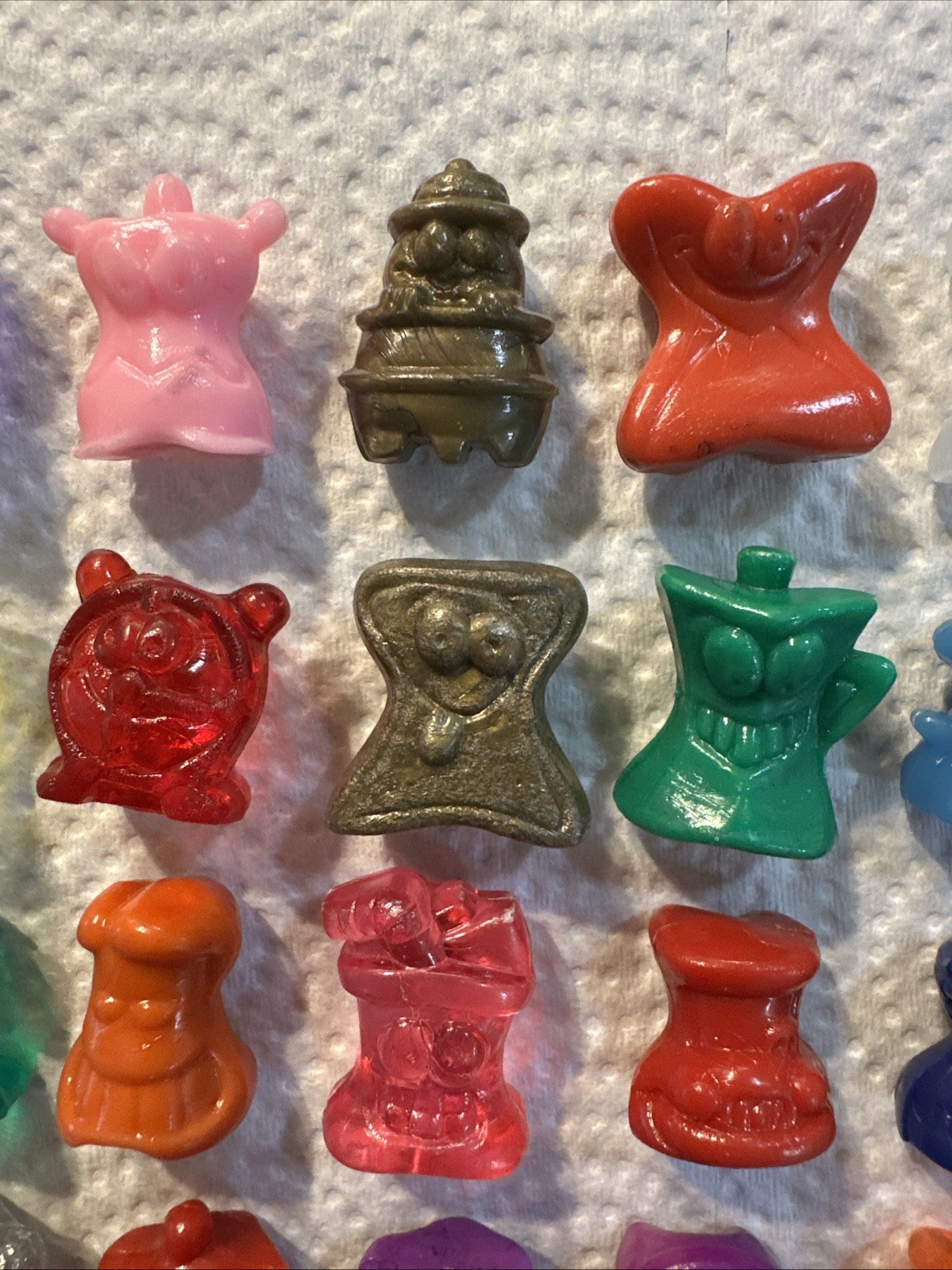Vintage Gogo’s Crazy Bones Huge Mixed Lot Figures Gogo Toys Go Go Rare Glitter