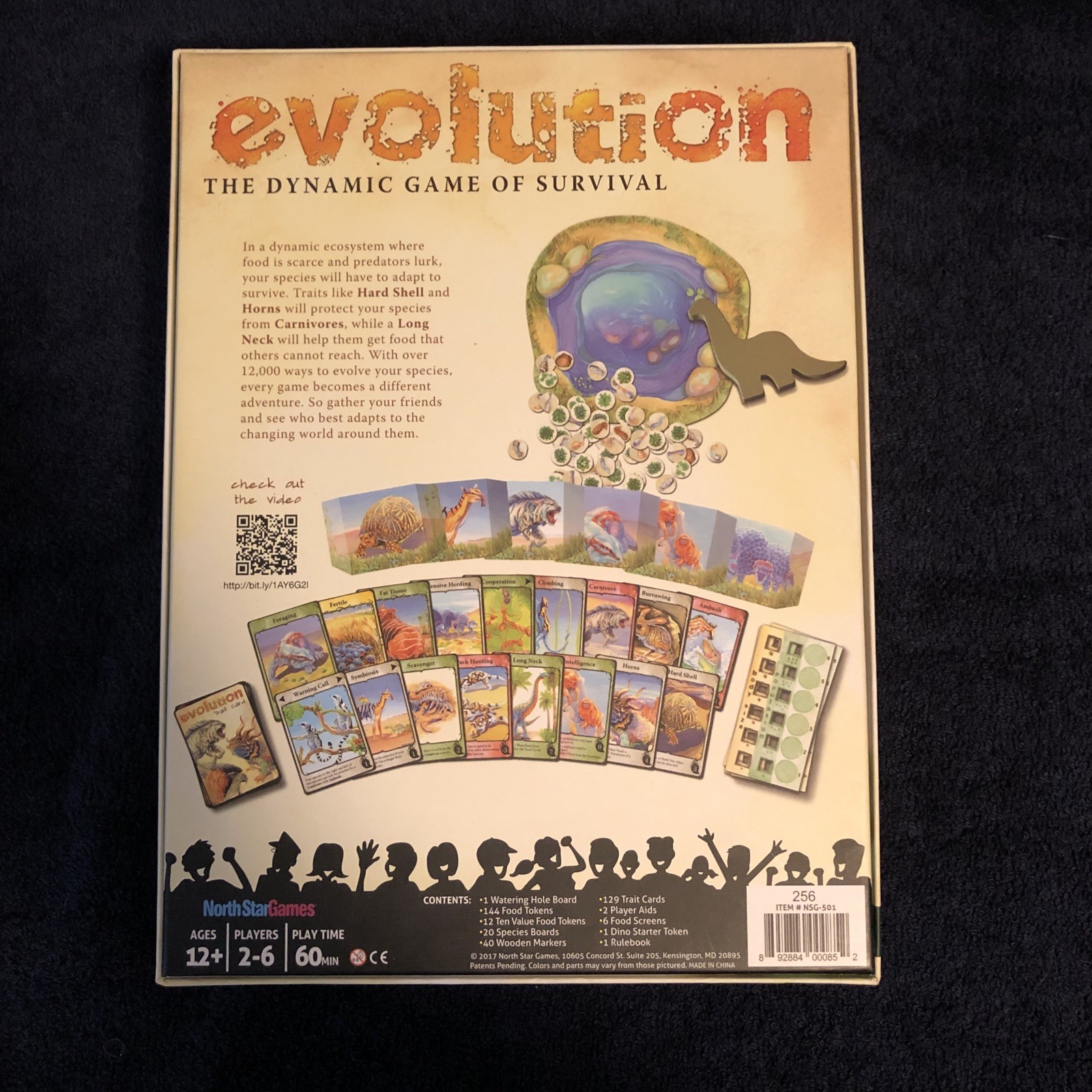Evolution Board Game + Climate Conversion Kit North Star Games Animals