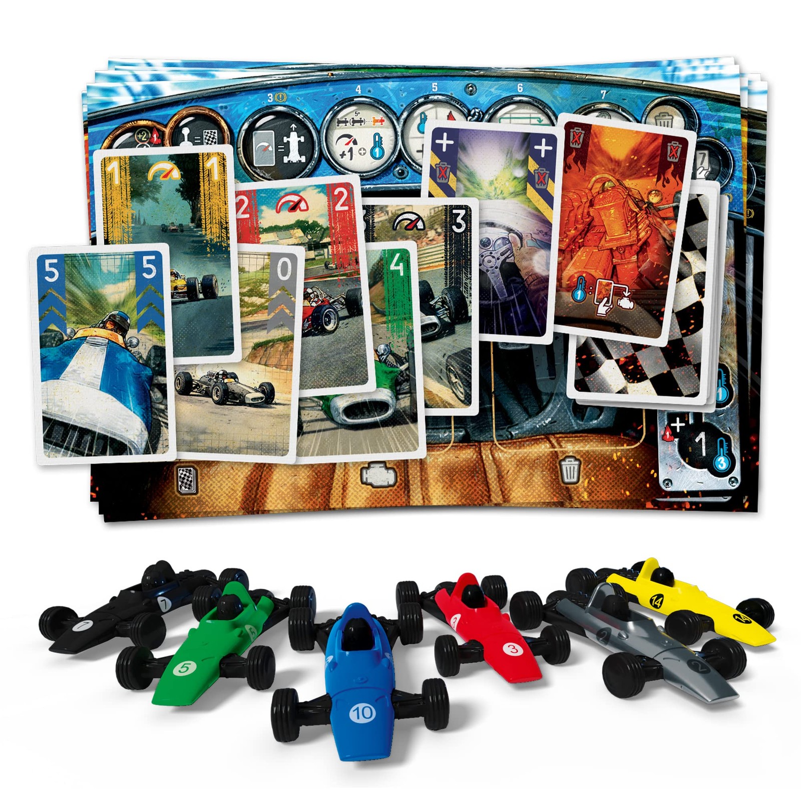 Asmodee HEAT: Pedal to the Metal Board Game – Intense One Size, Multicolor
