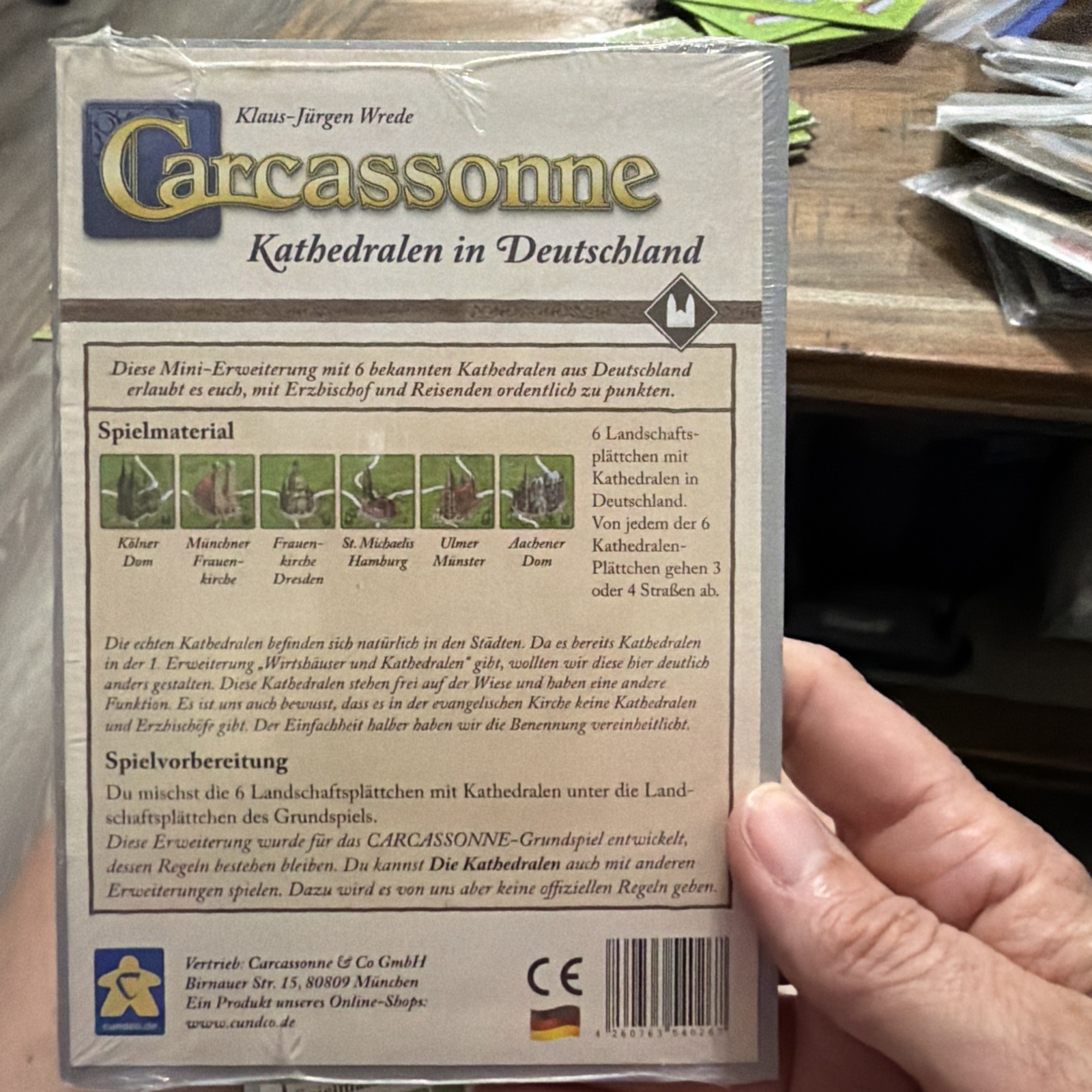 Carcassonne – German Cathedrals | Mini Expansion | New | English Rules