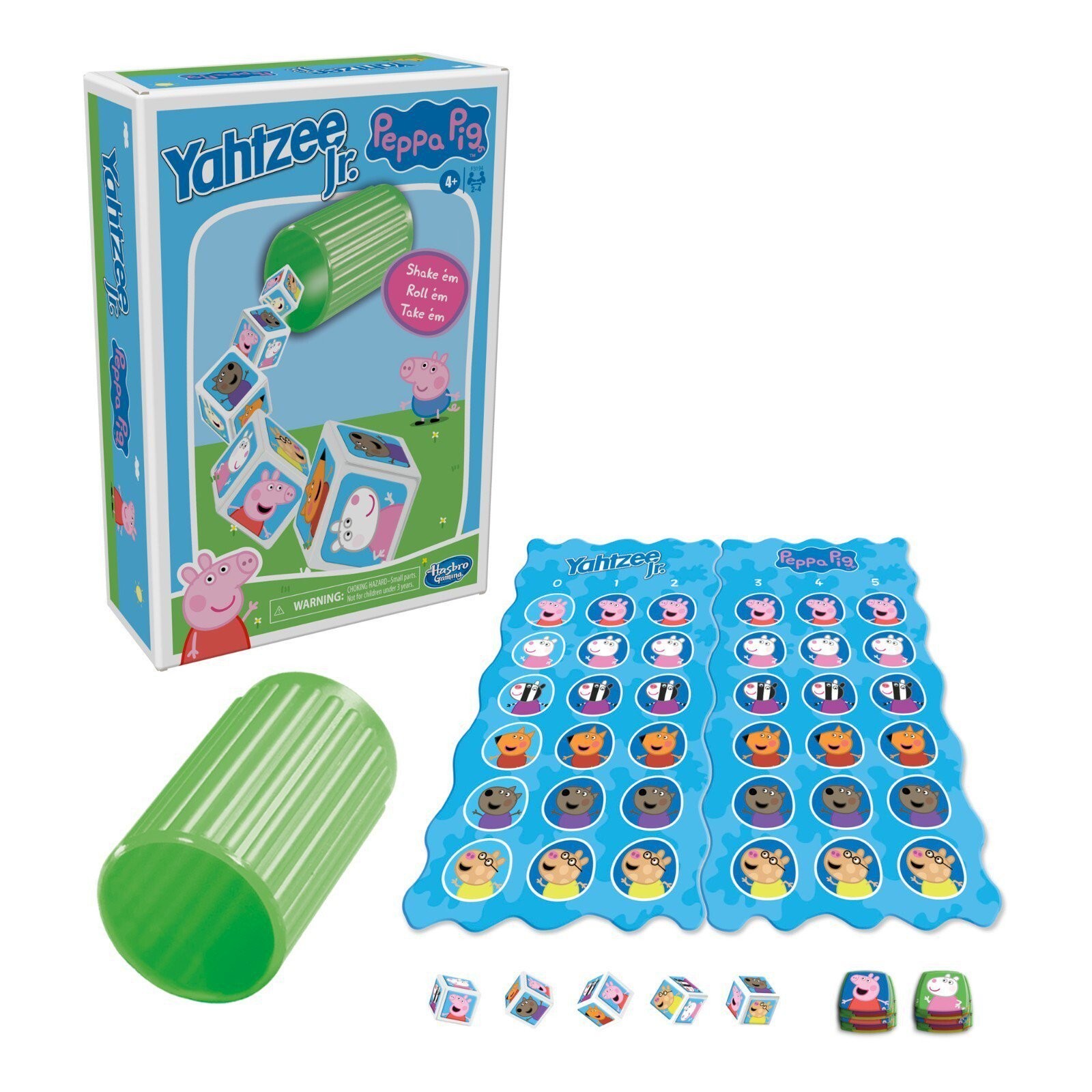 Yahtzee Jr.: Peppa Pig Edition Board Game, Counting and Matching Game