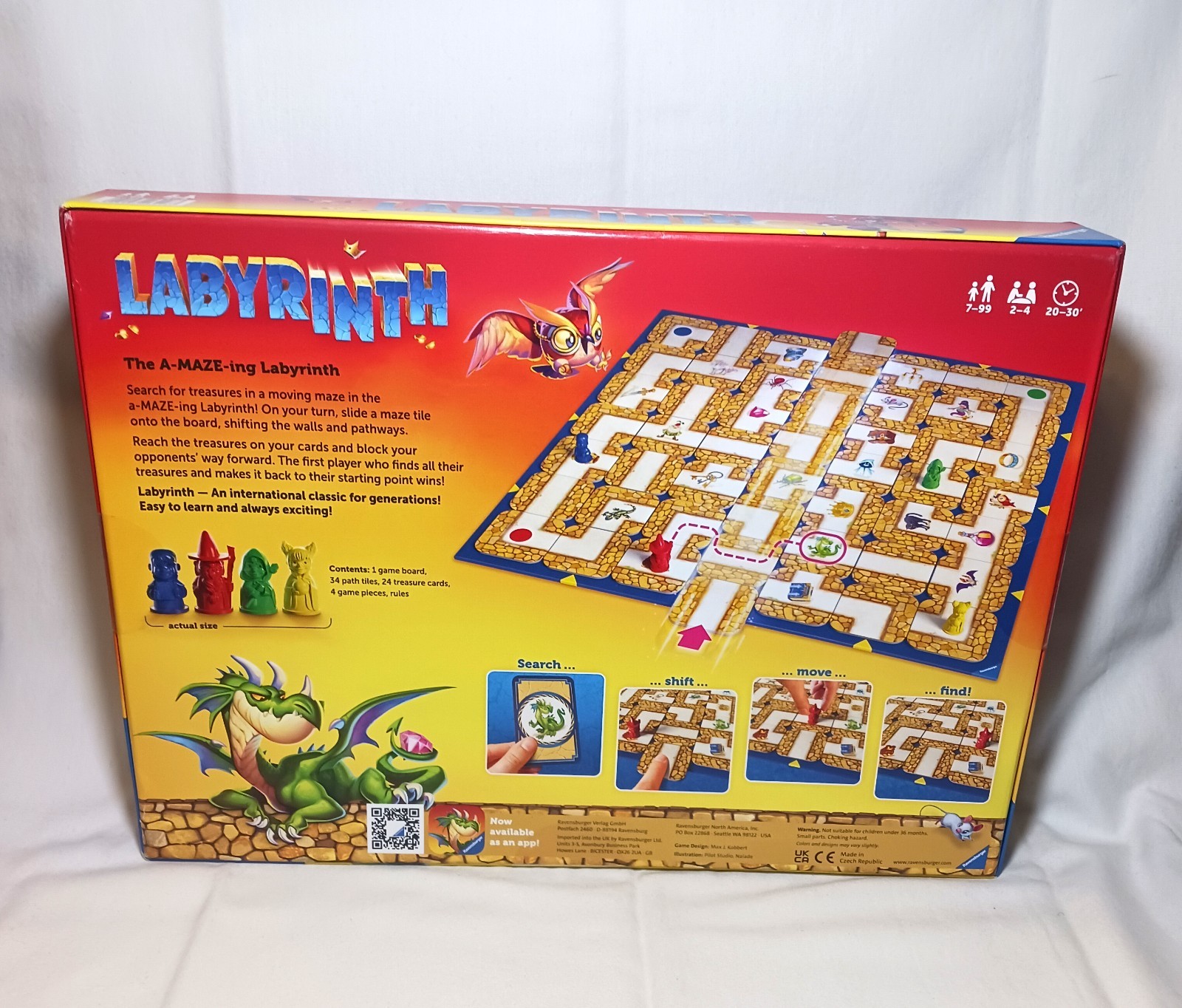 2007 NEW & SEALED Labyrinth Board Game Ravensburger Moving Maze Max J. Kobbert