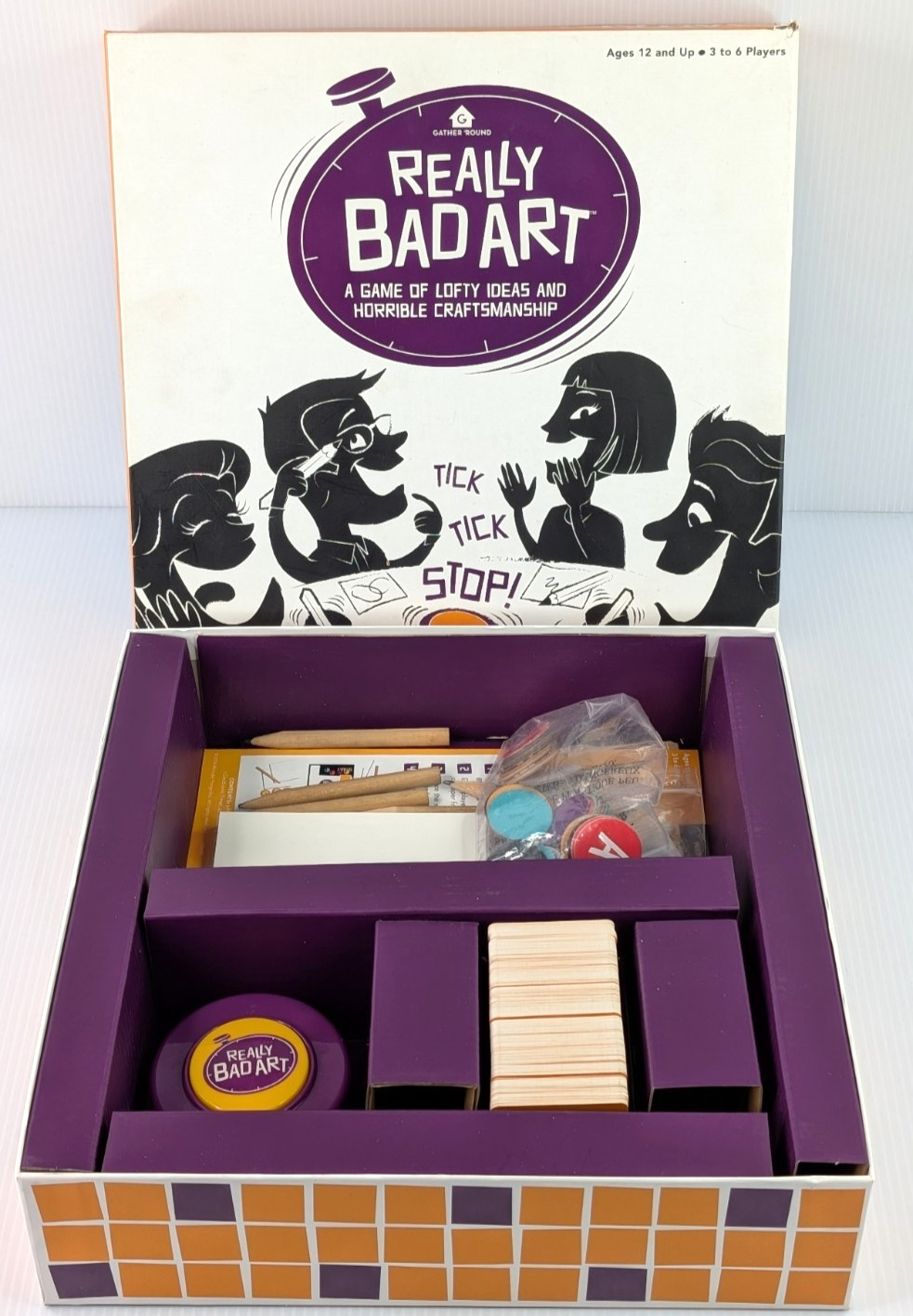 Really Bad Art Board Game Gather Round 2016 Wonder Forge COMPLETE Gift