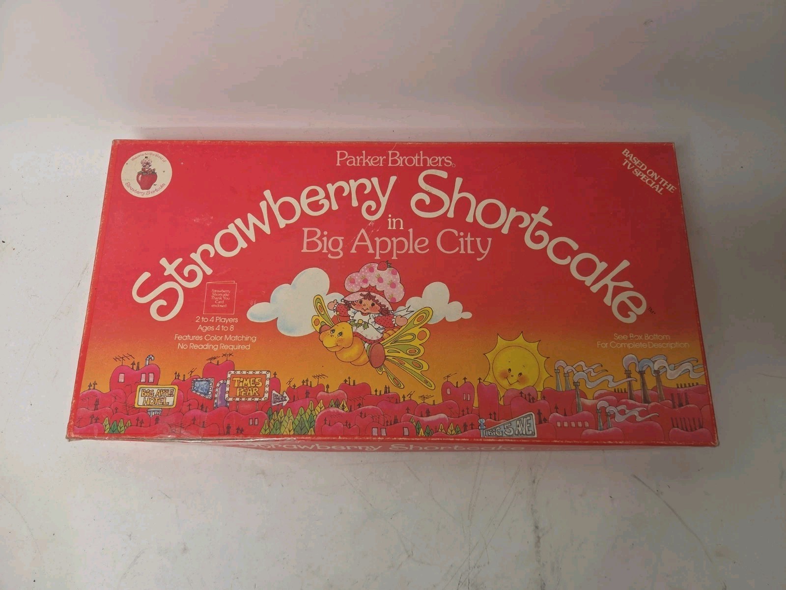 1981 Parker Brothers STRAWBERRY SHORTCAKE in BIG APPLE CITY Board Game Complete