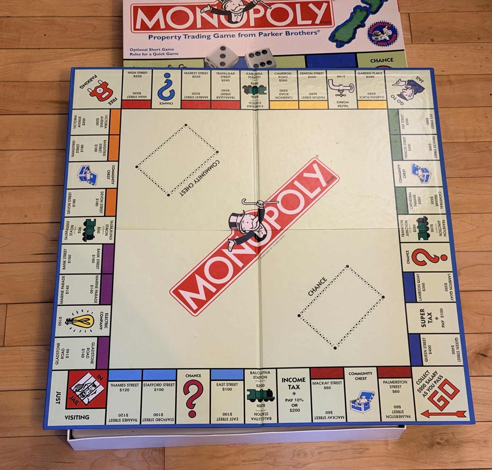 Monopoly New Zealand Edition 2000 Parker Brothers Complete 11 Tokens Rare Hasbro
