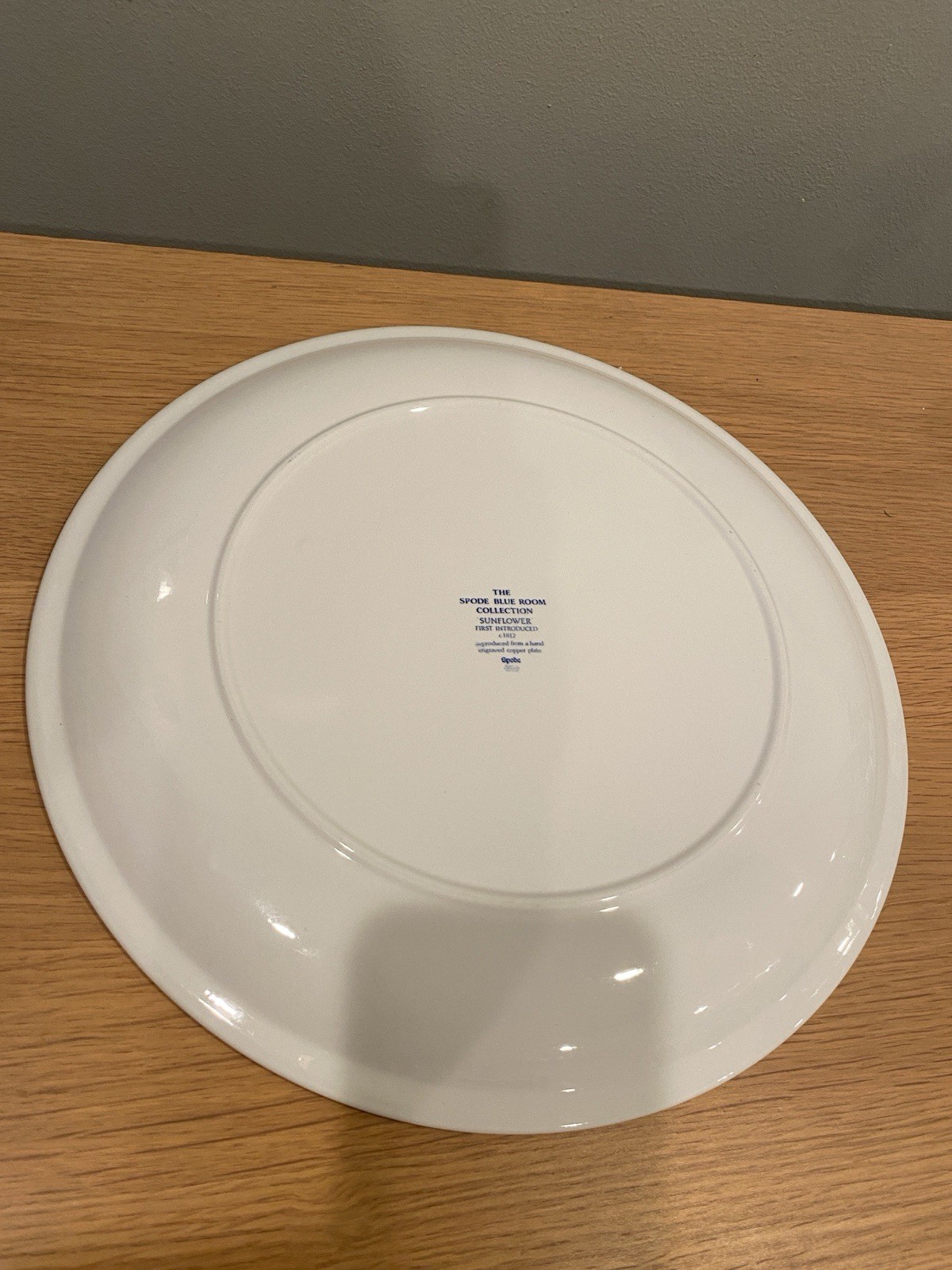 Spode Blue Room Collection 12.75” SUNFLOWER Chop Plate Charger Platter In EUC