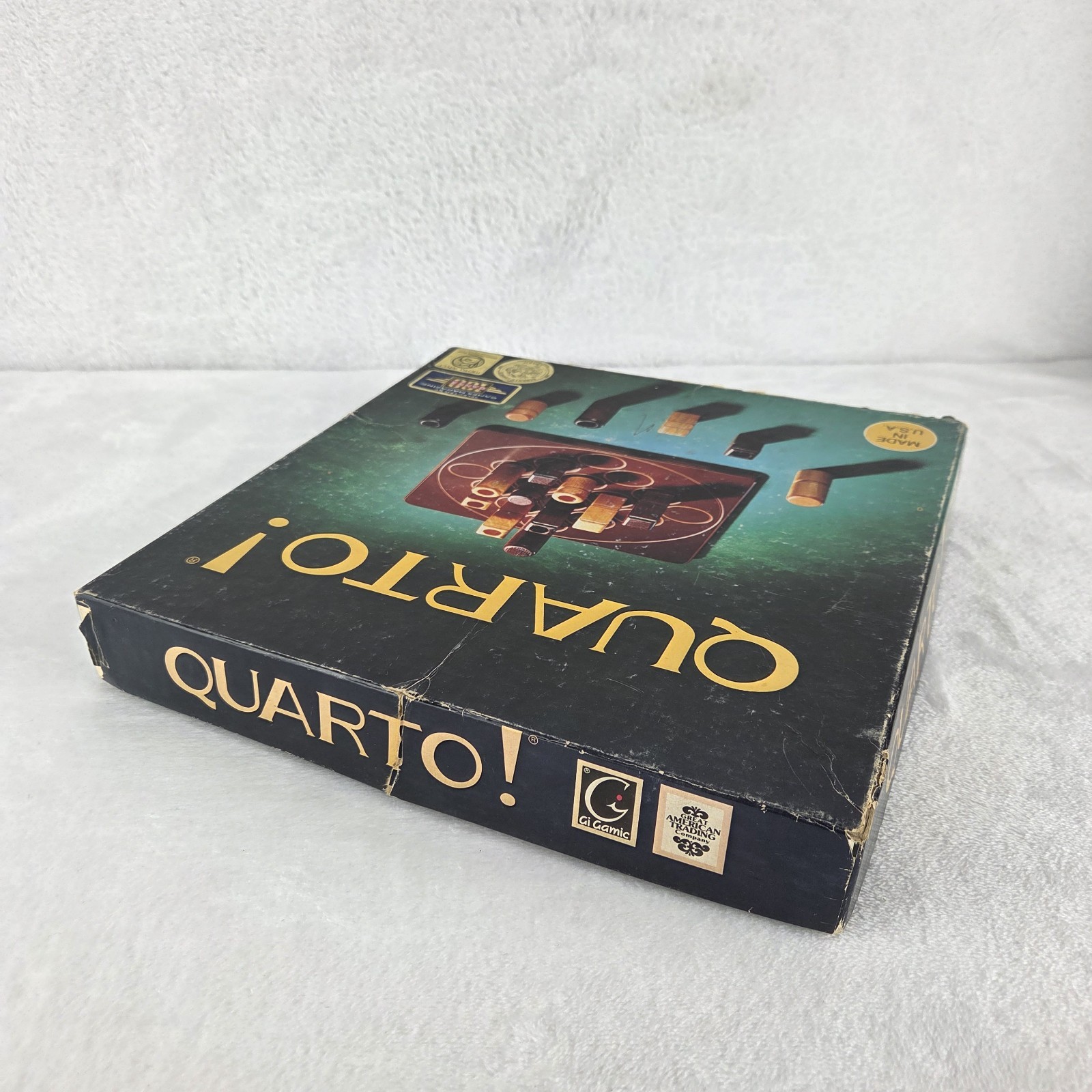 Vintage 1993 Quarto Wooden Strategy Board Game Gigamic Complete Set