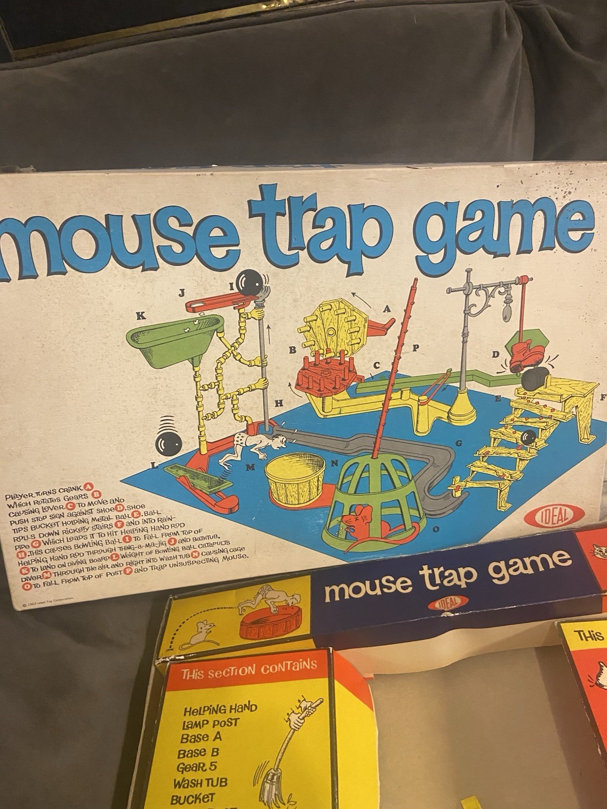 Vintage- 1963 Mouse Trap Board Game – Ideal Original Box – Complete