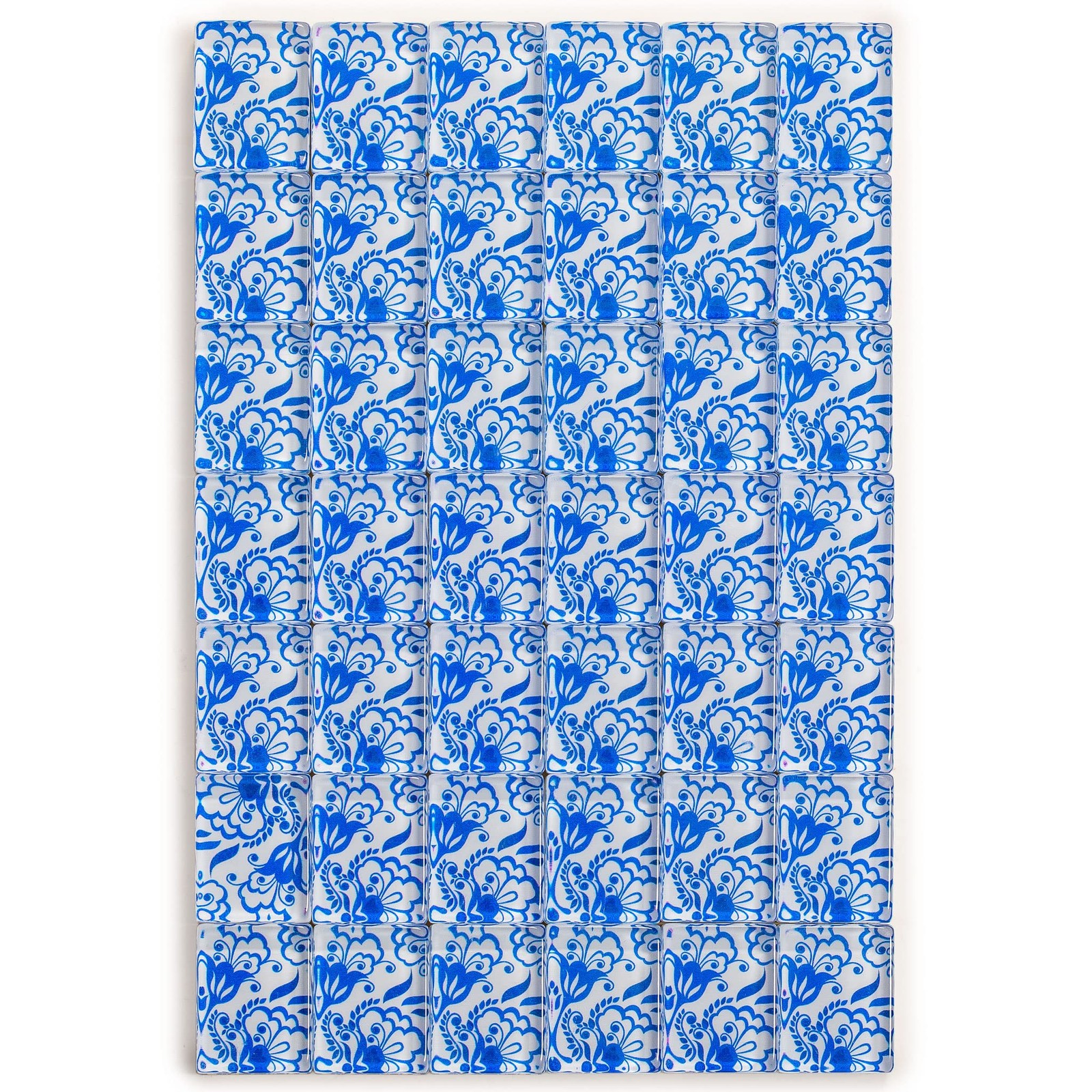Yellow Mountain Imports American Mahjong Set, Chinoise II with Floral Blue So…